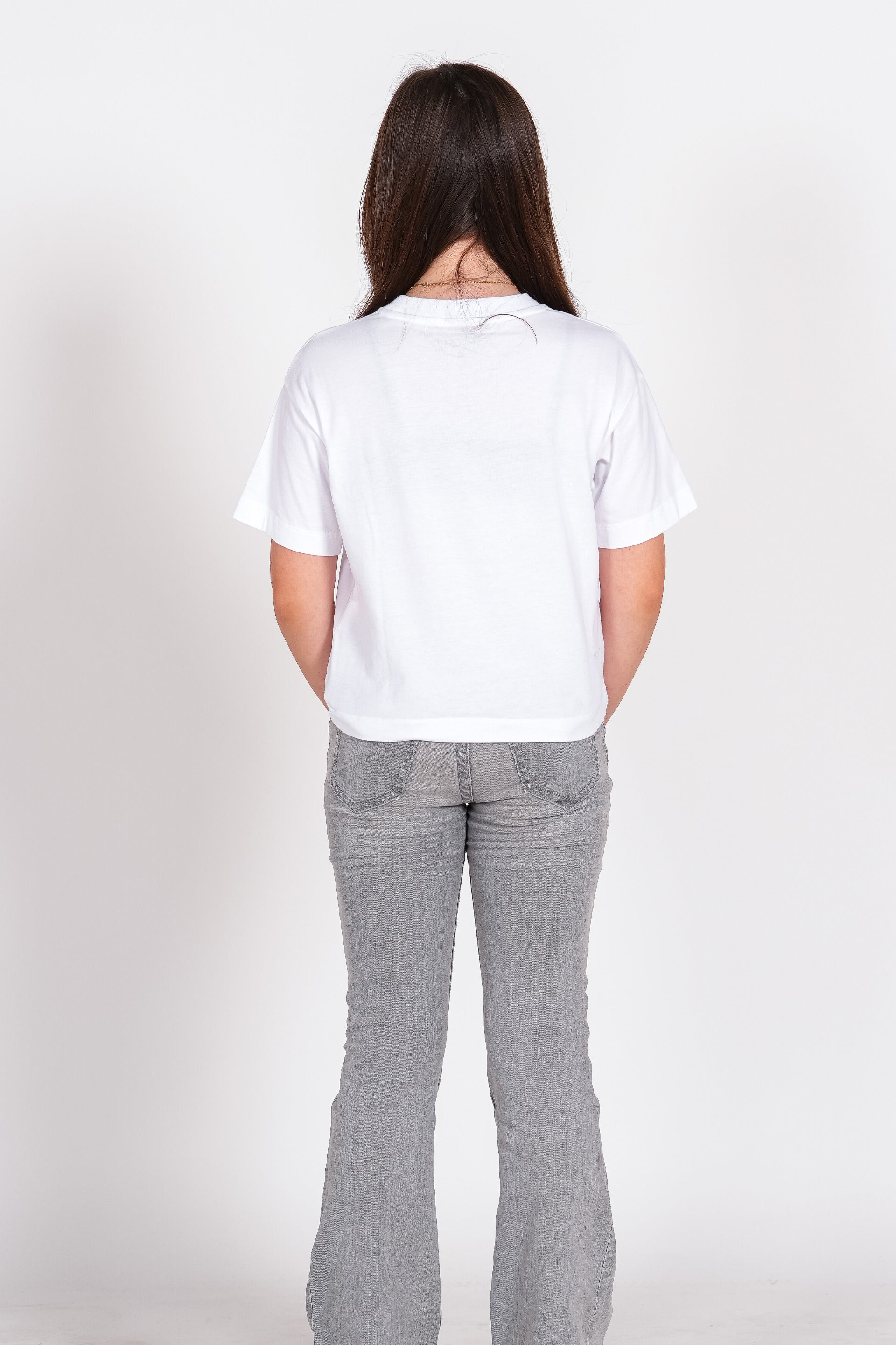 Camiseta Styling Flowers - blanco