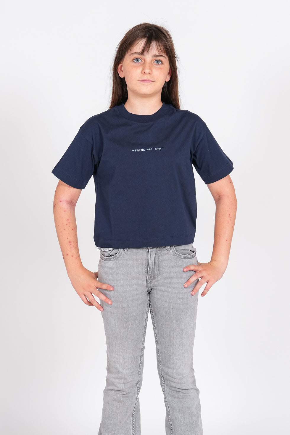 Camiseta Styling Palmeras - navy