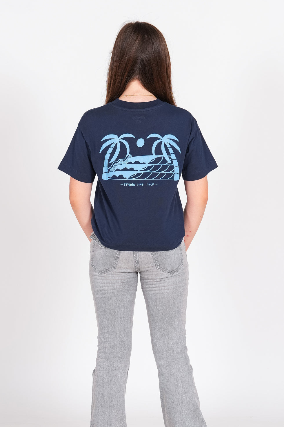 Camiseta Styling Palmeras - navy loading=
