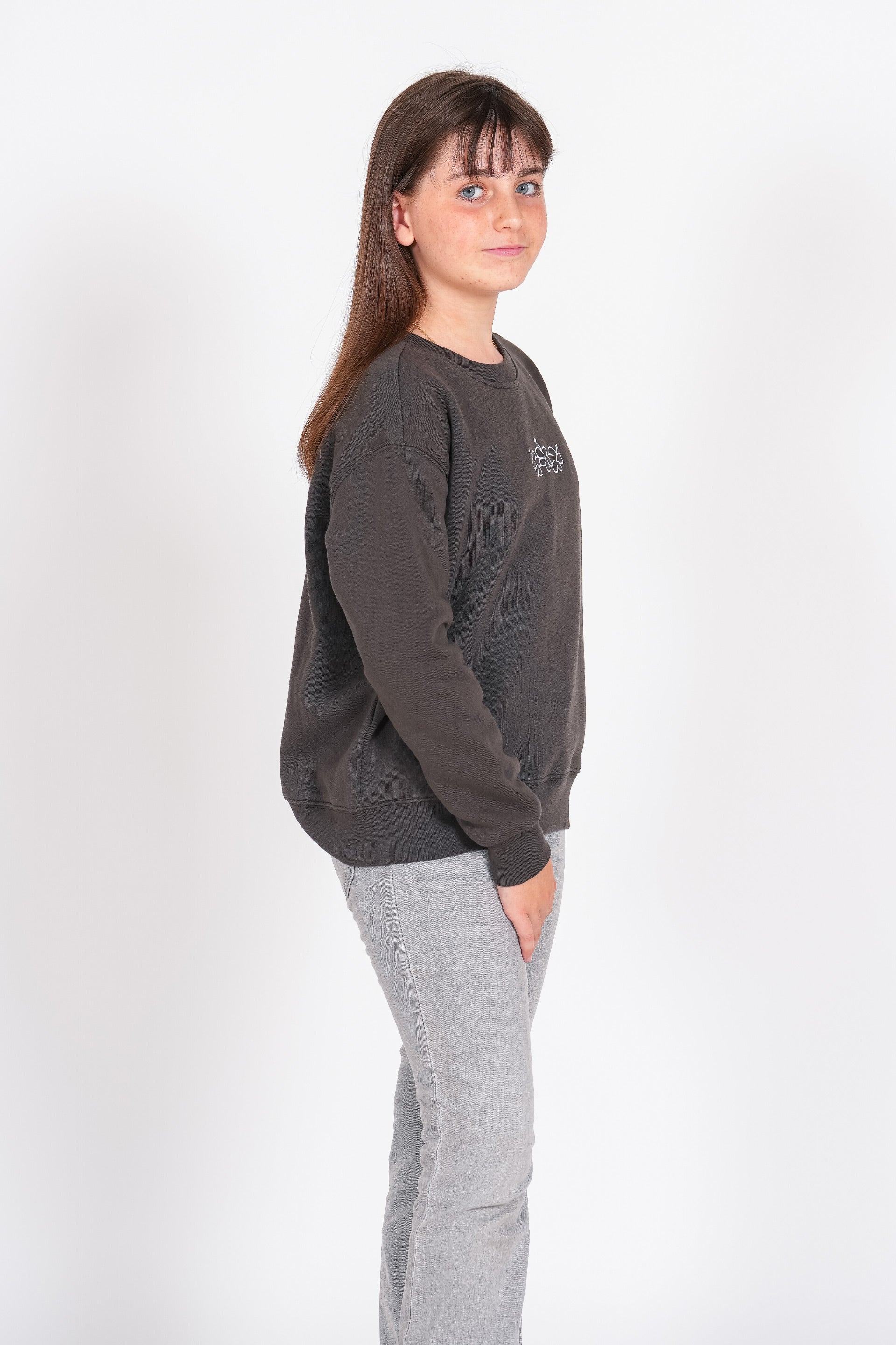 Sudadera Styling Flowers - antracita 25