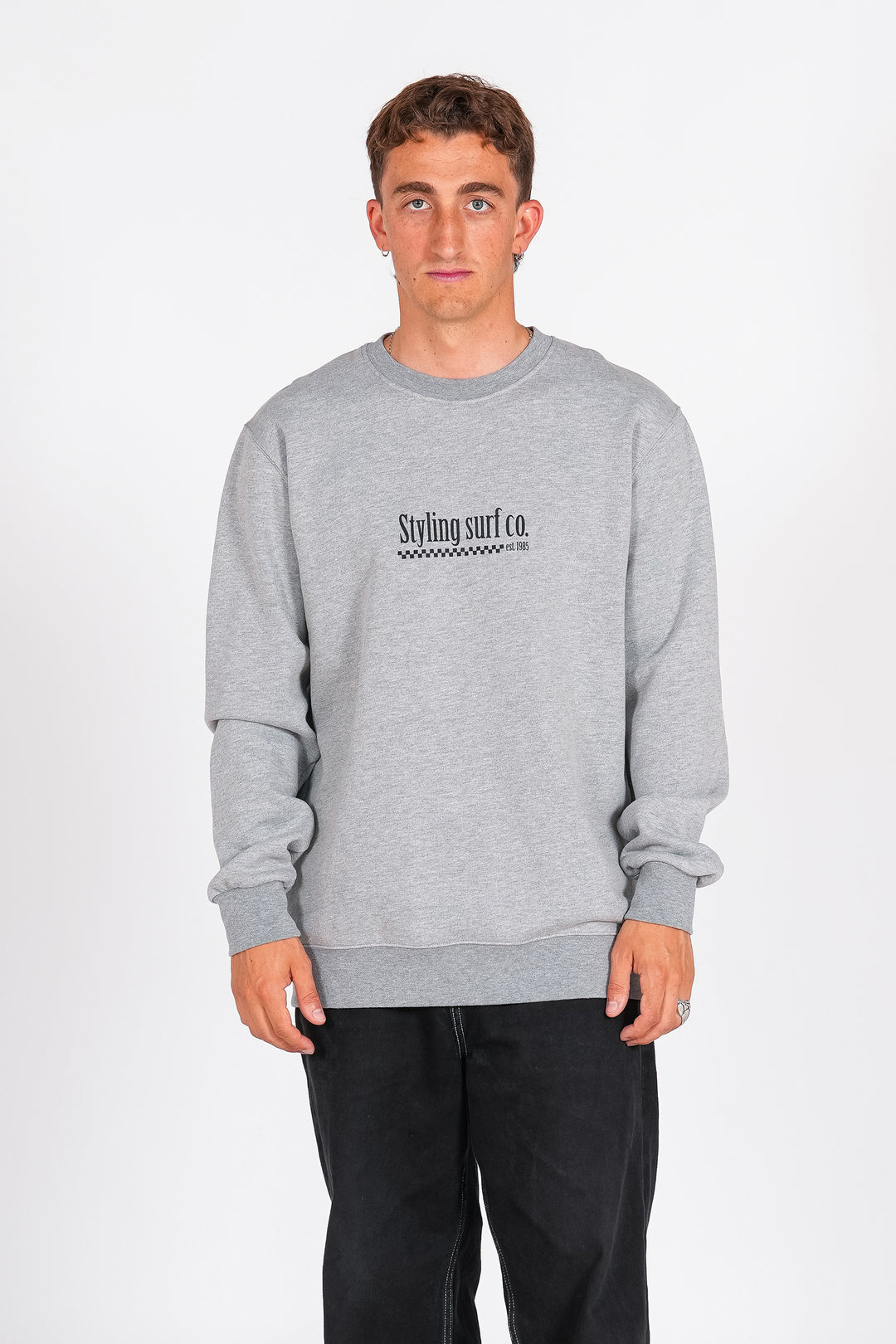 Sudadera Styling Surf Shop - heather grey