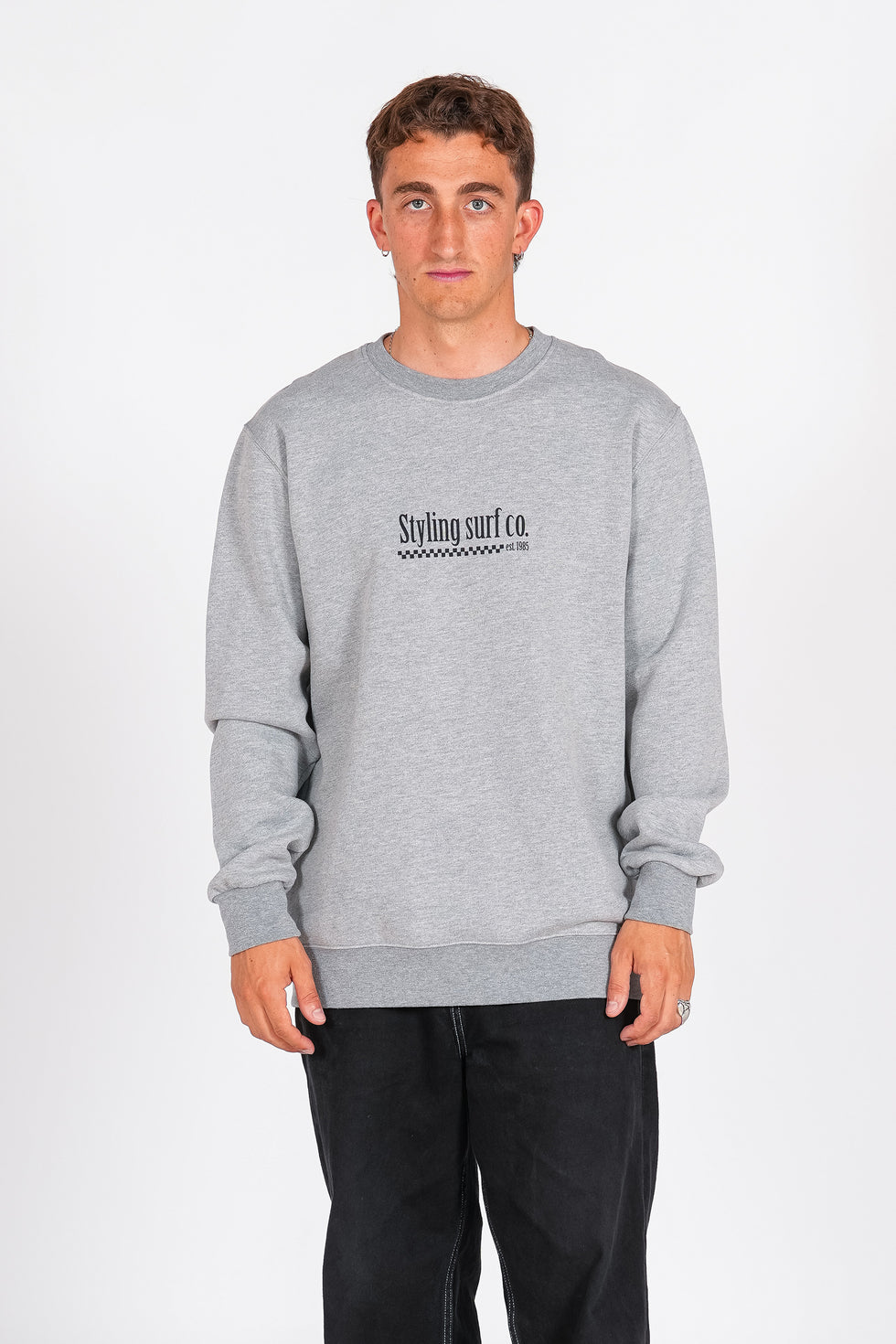 Sudadera Styling Surf Shop - heather grey loading=
