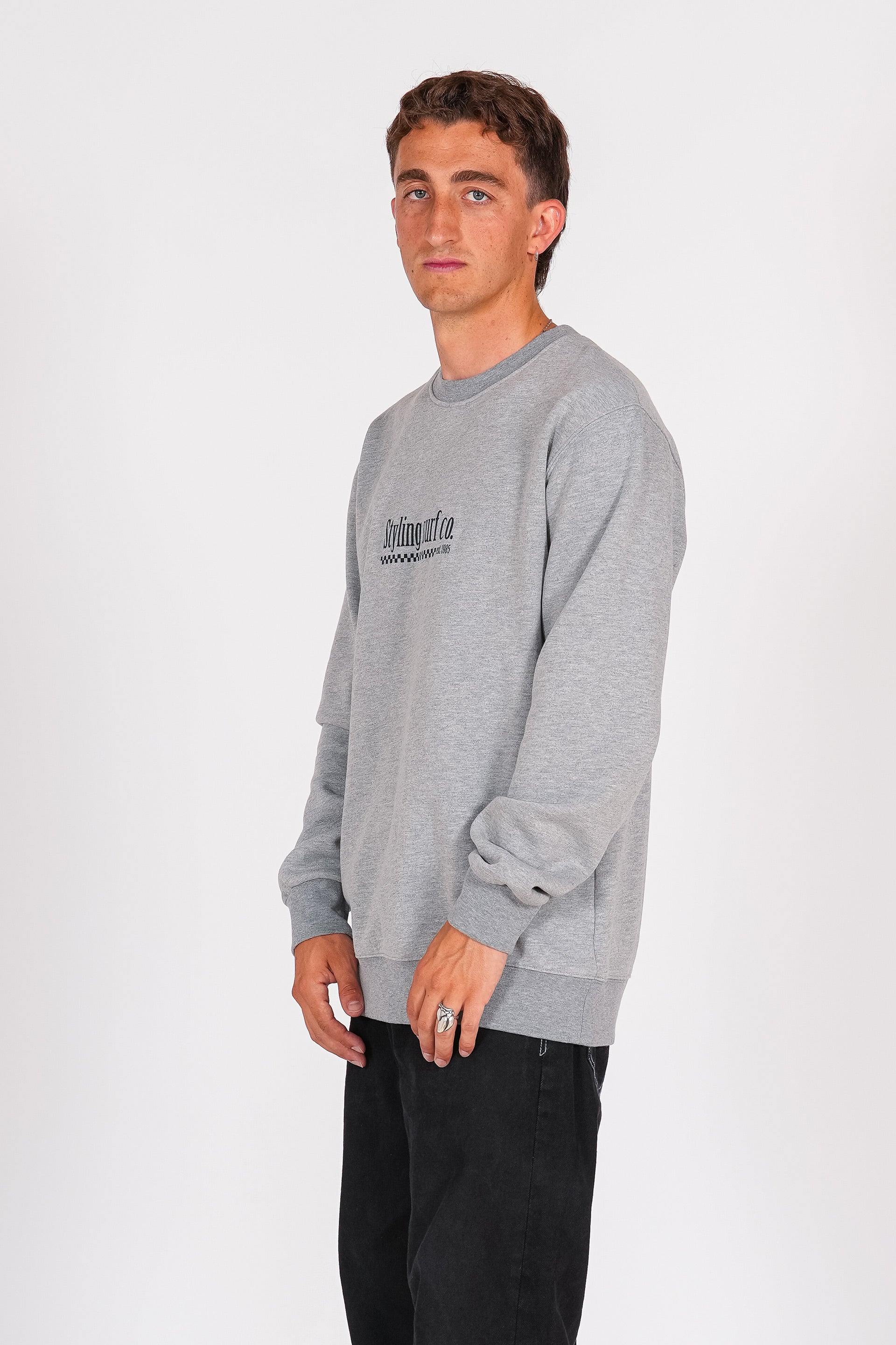 Sudadera Styling Surf Shop - heather grey