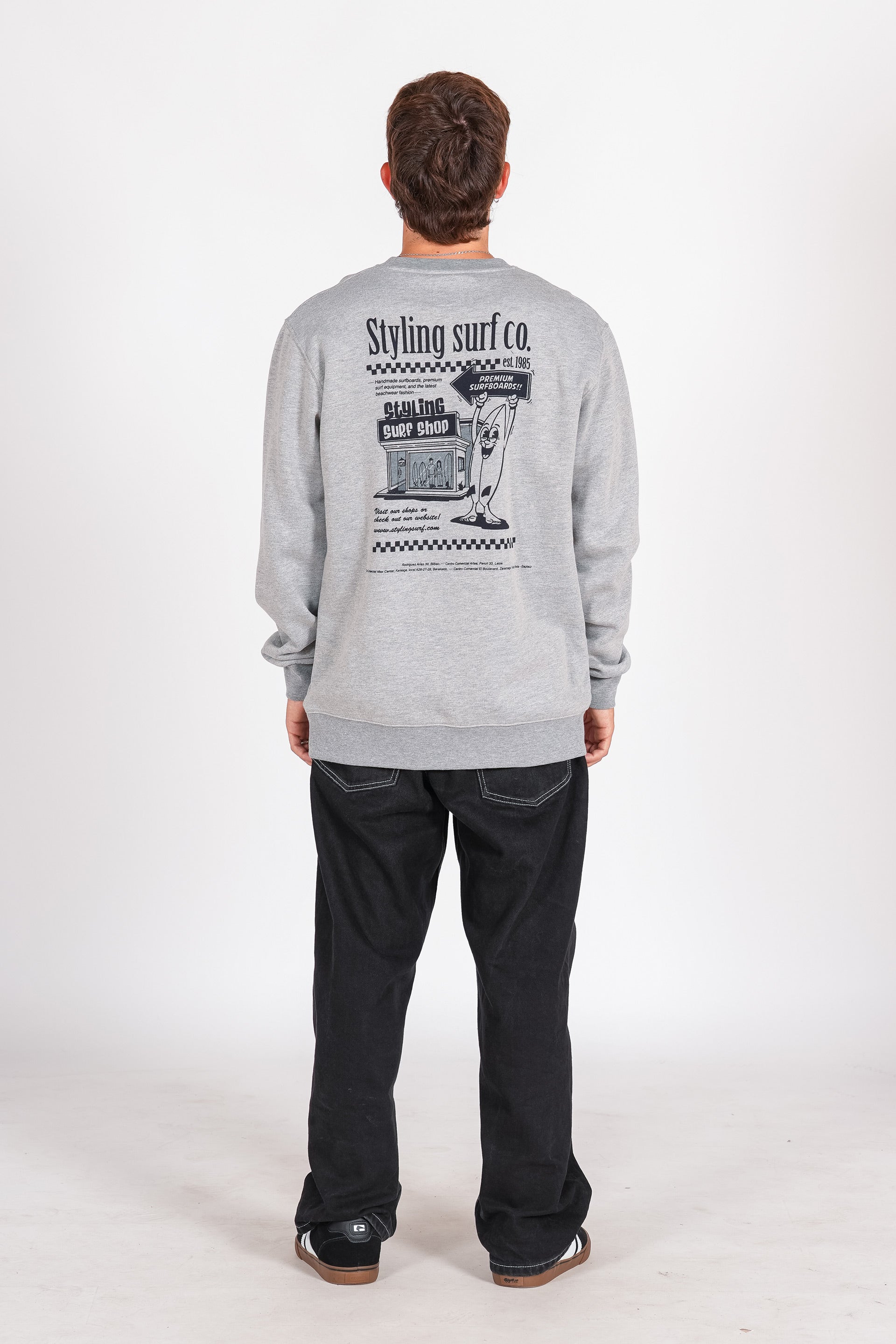 Sudadera Styling Surf Shop - heather grey