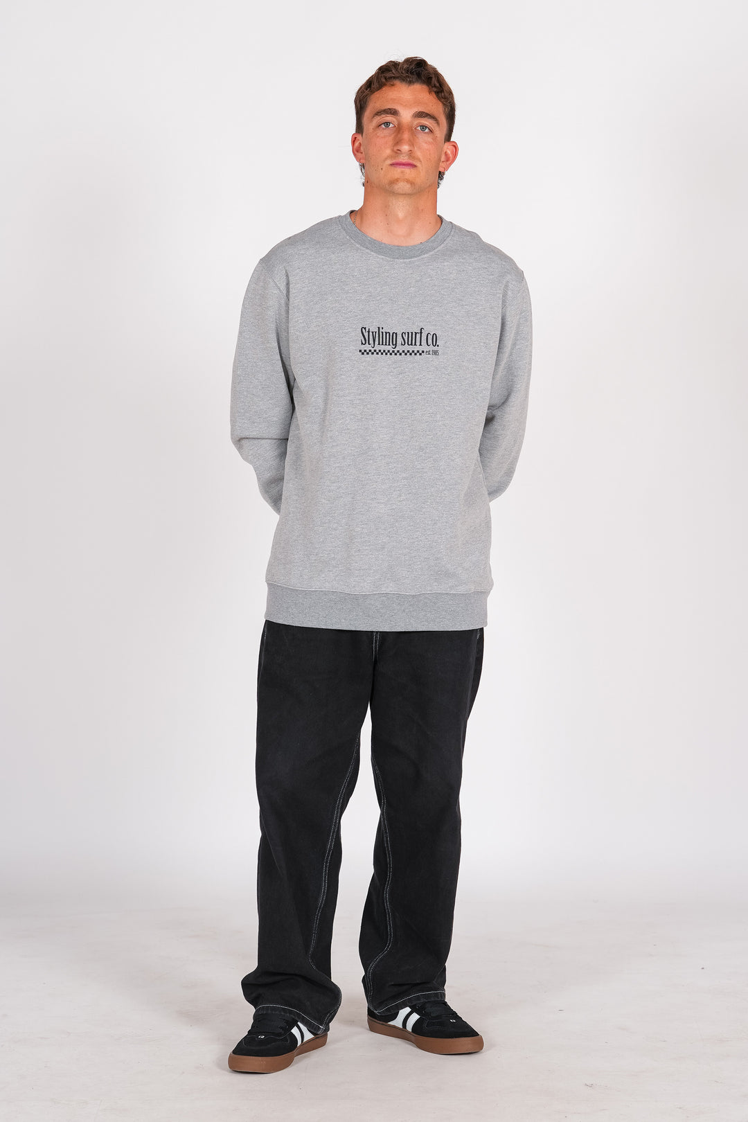 Sudadera Styling Surf Shop - heather grey