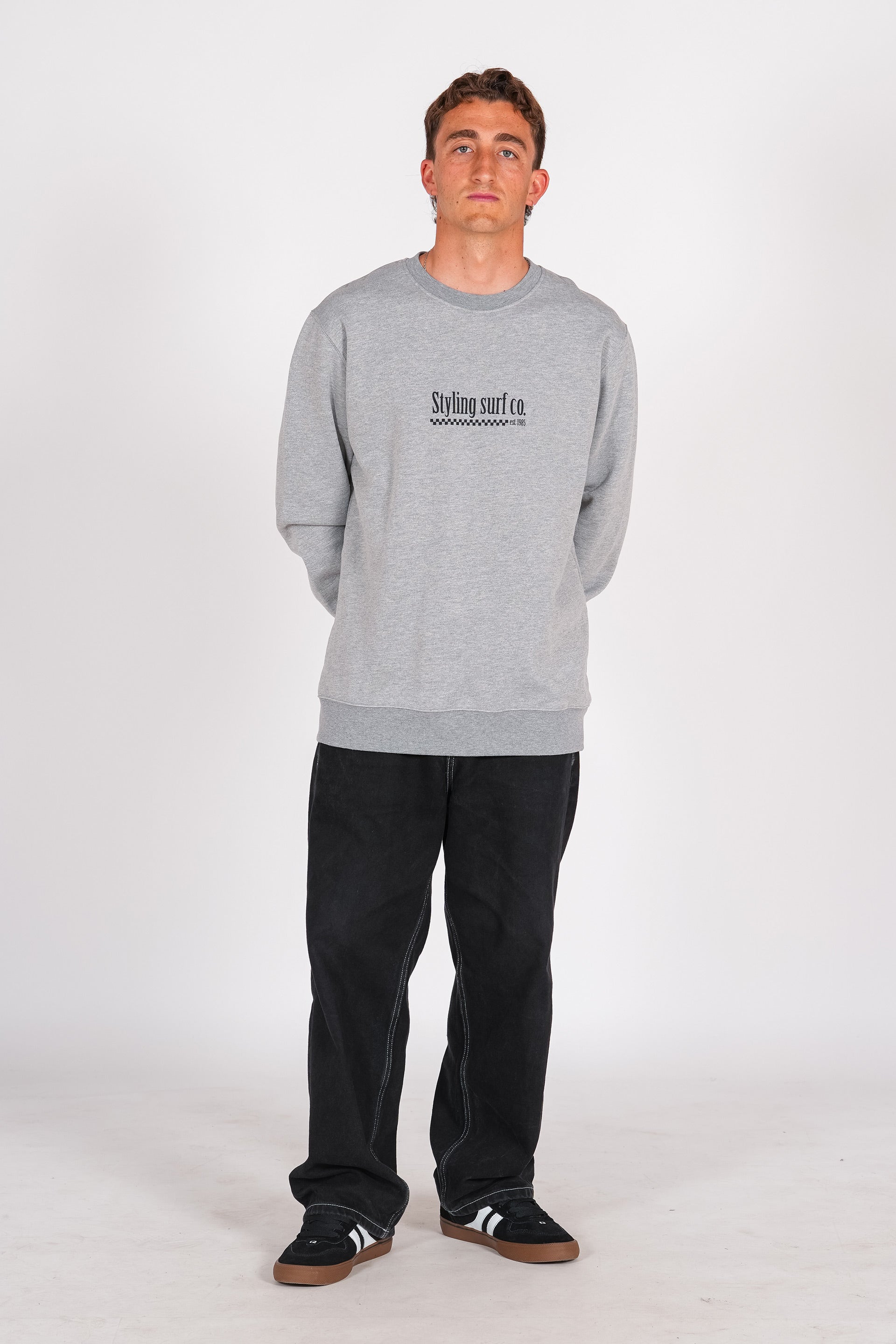 Sudadera Styling Surf Shop - heather grey