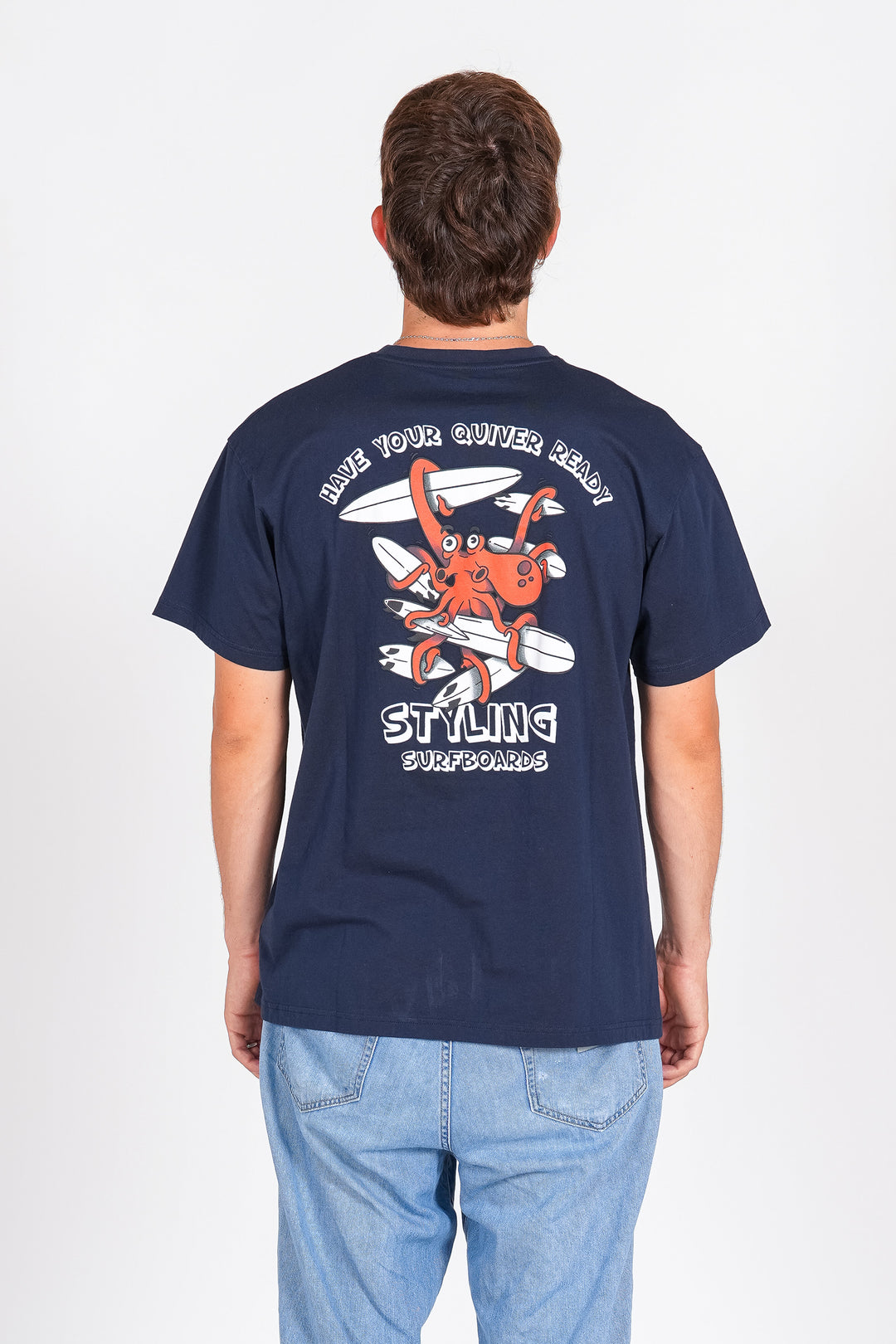 Camiseta Styling Quiver - navy