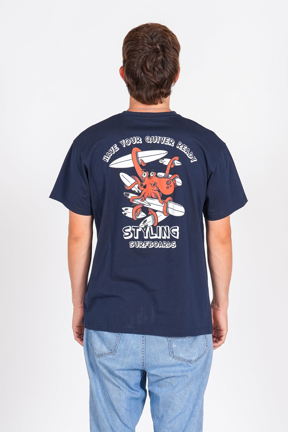 Camiseta Styling Quiver - navy