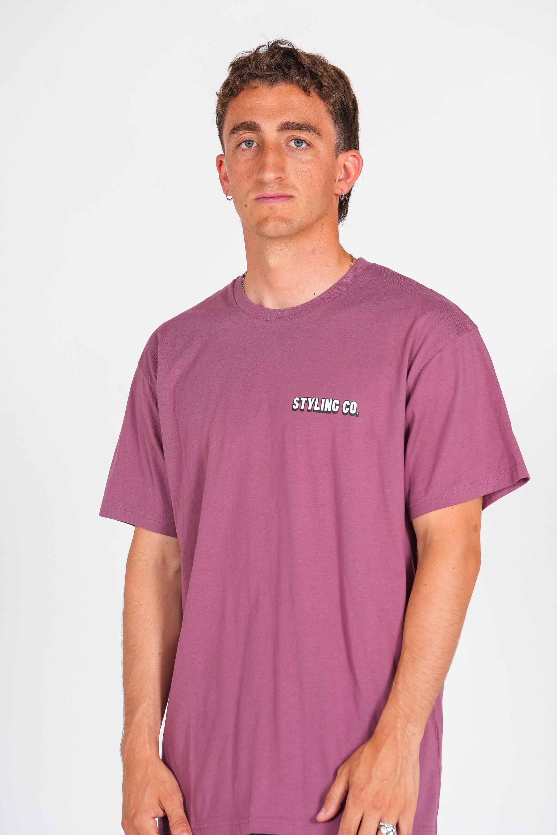 Camiseta Styling Coffee - cabernet