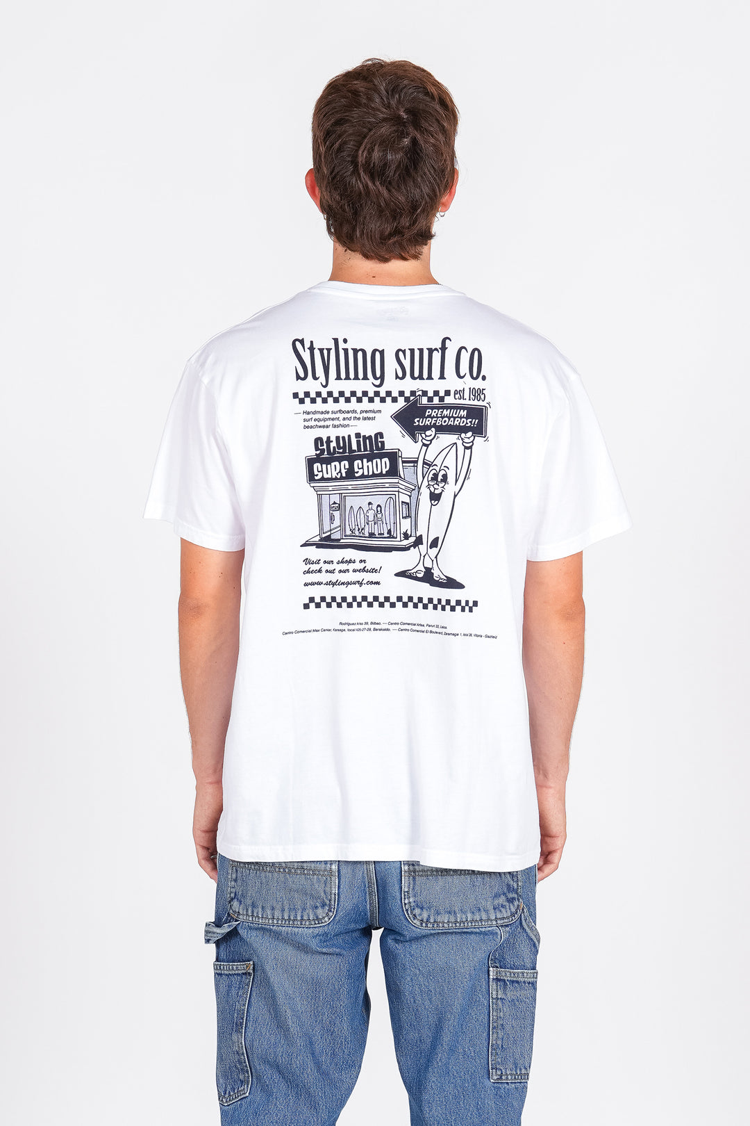 Camiseta Styling Surf Shop - blanco