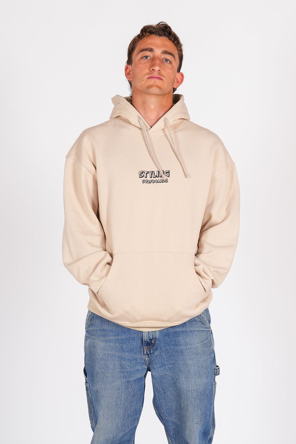 Sudadera Styling Quiver - piedra loading=