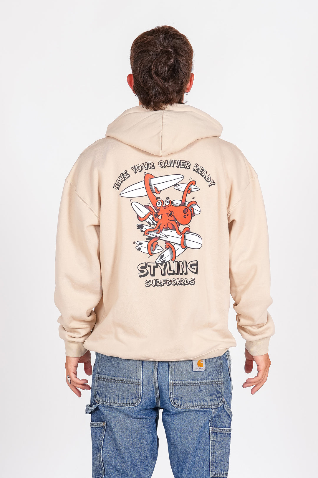 Sudadera Styling Quiver - piedra