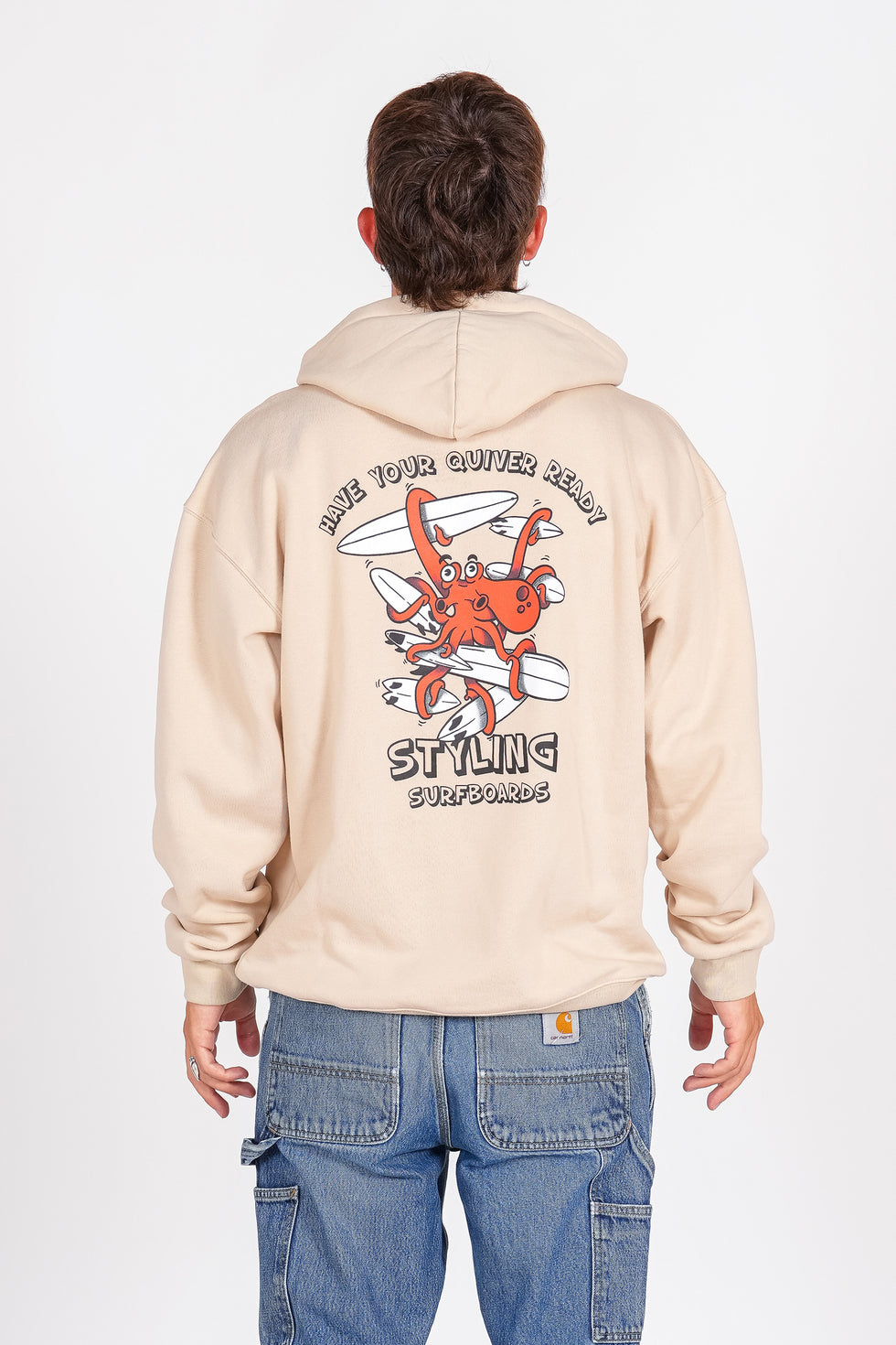 Sudadera Styling Quiver - piedra