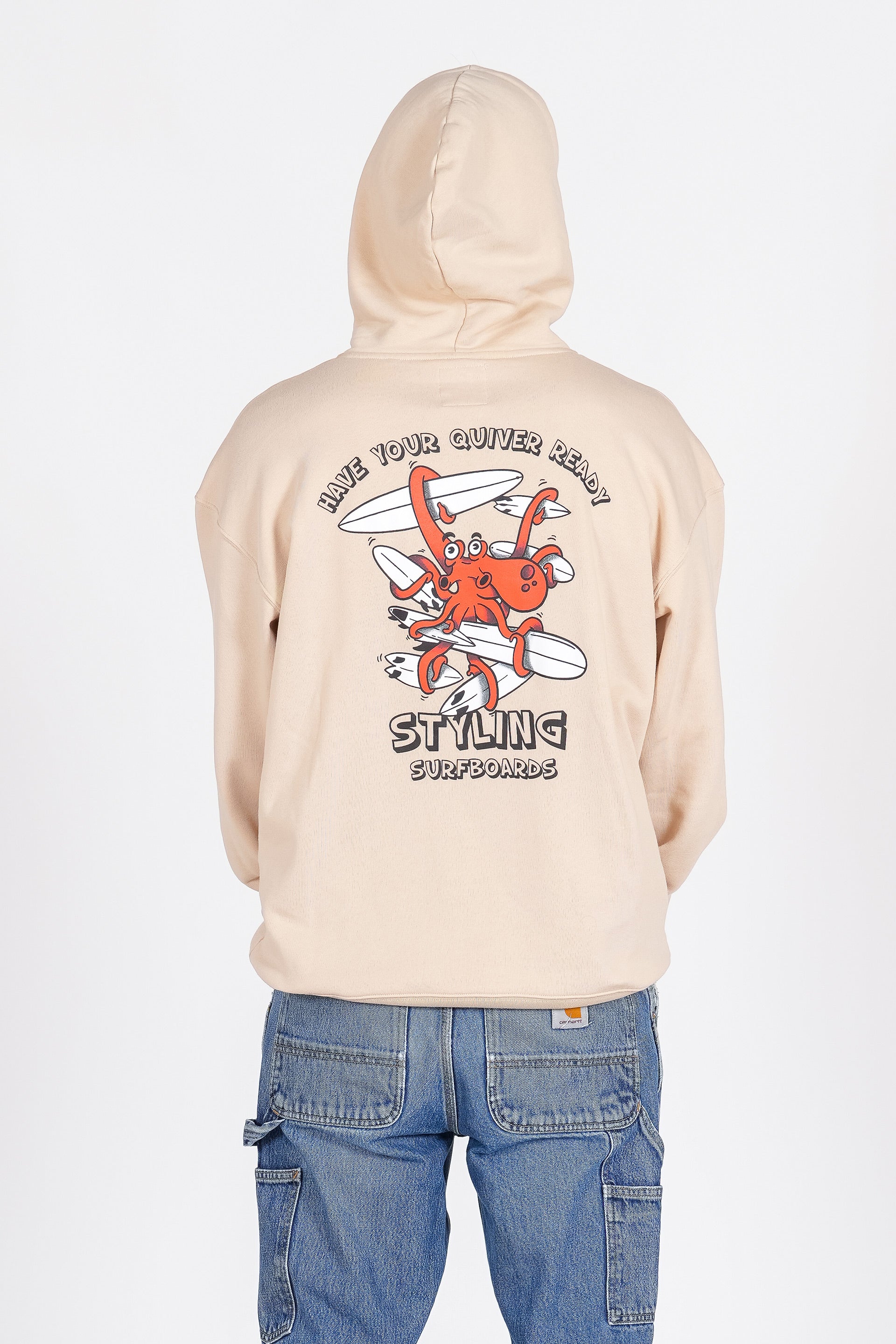 Sudadera Styling Quiver - piedra