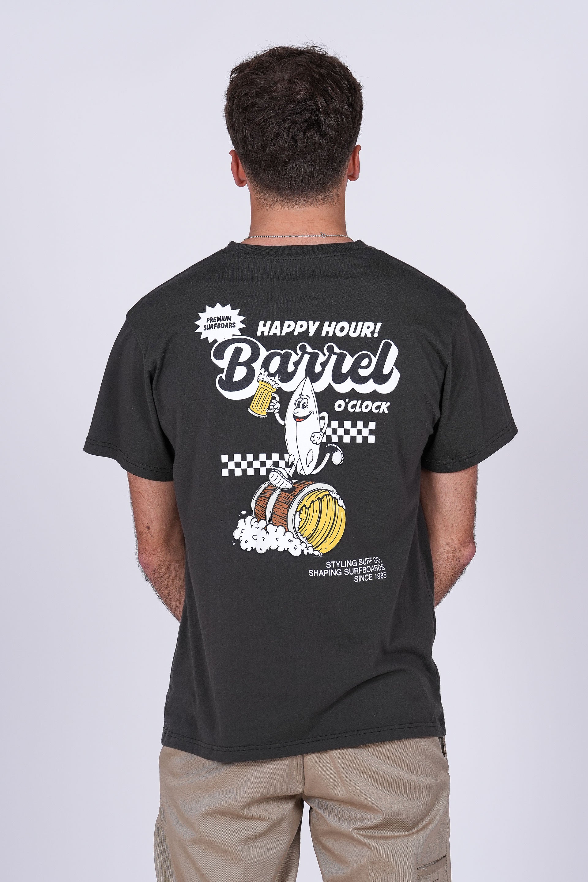 Camiseta Happy Hour - antracita 25