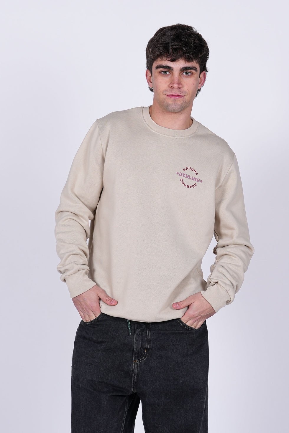 Sudadera Surf Home Crew - Piedra