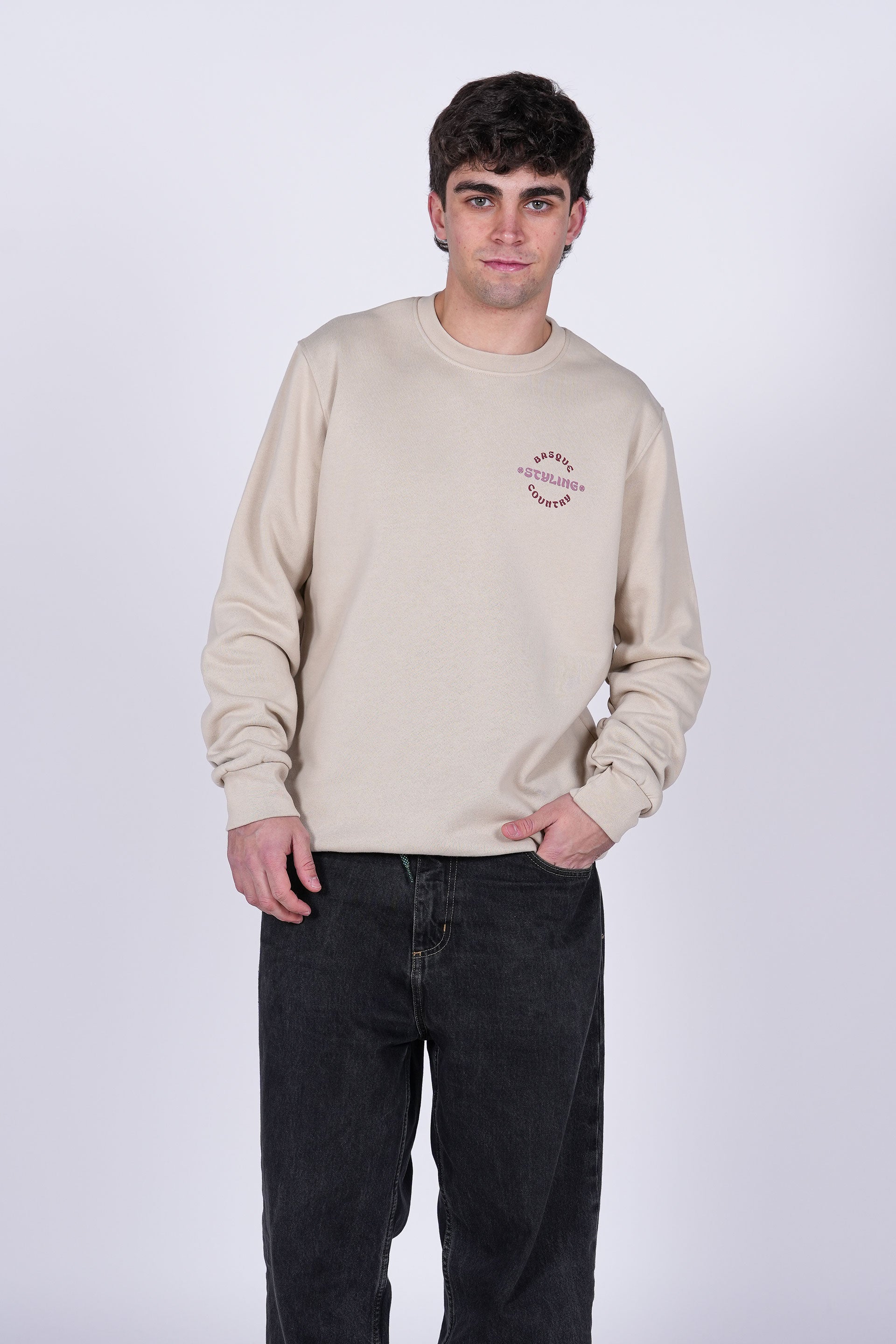 Sudadera Surf Home Crew - Piedra