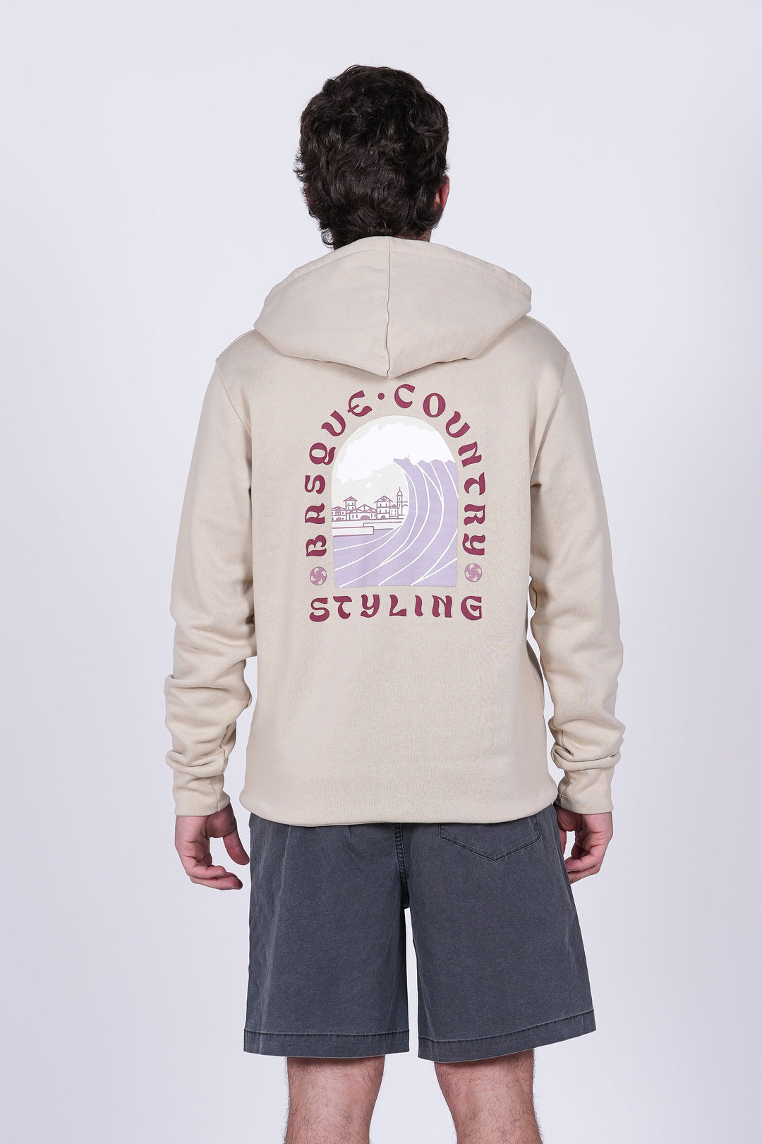 Sudadera Surf Home - piedra