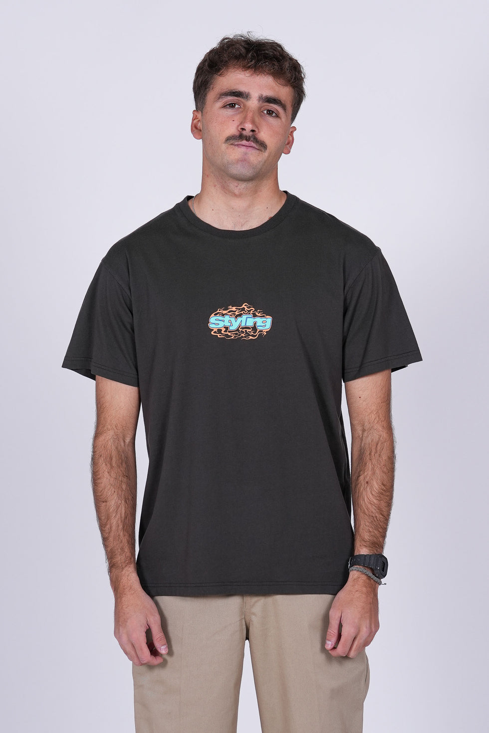 Camiseta Flames - antracita 25