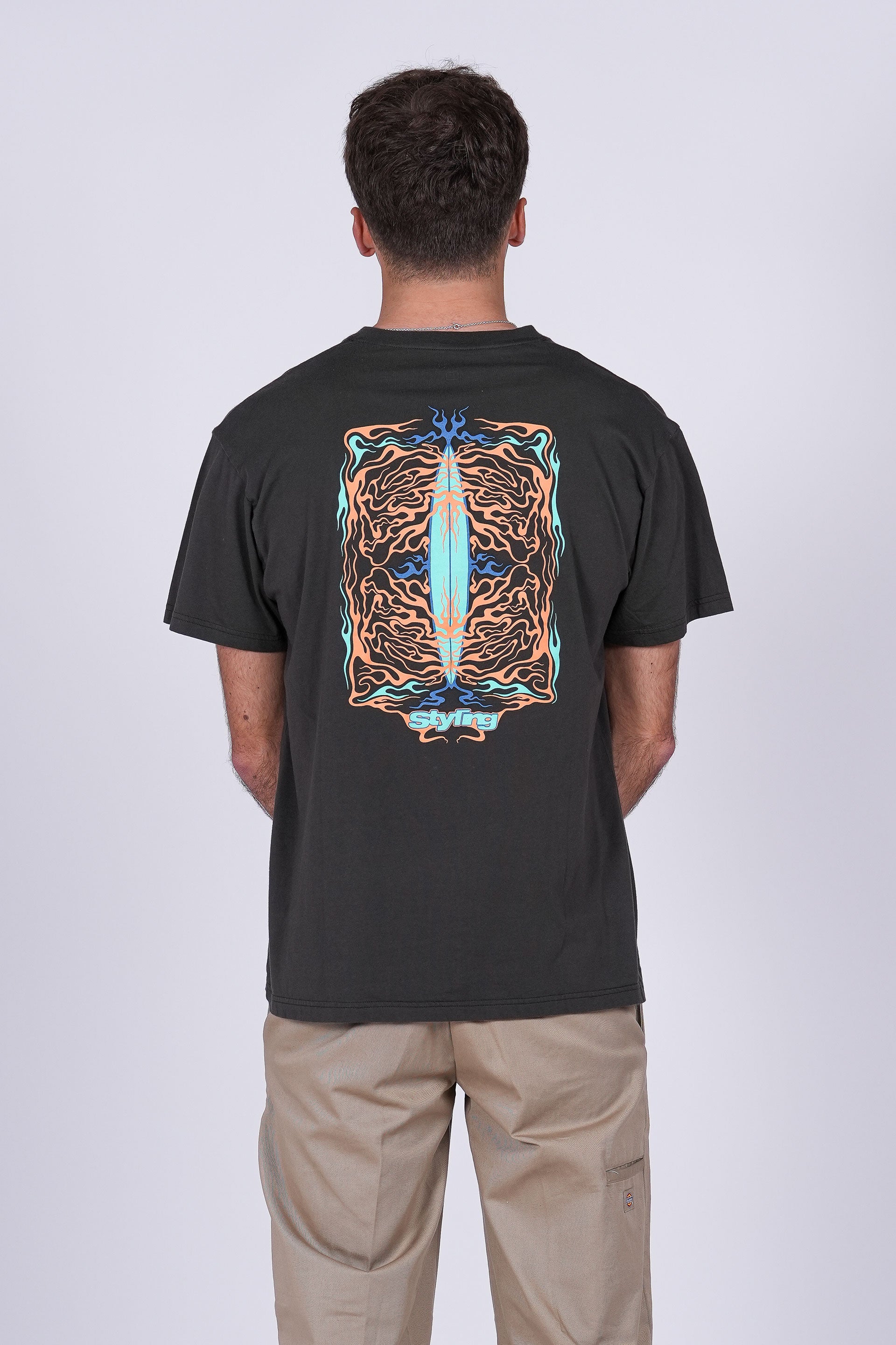 Camiseta Flames - antracita 25