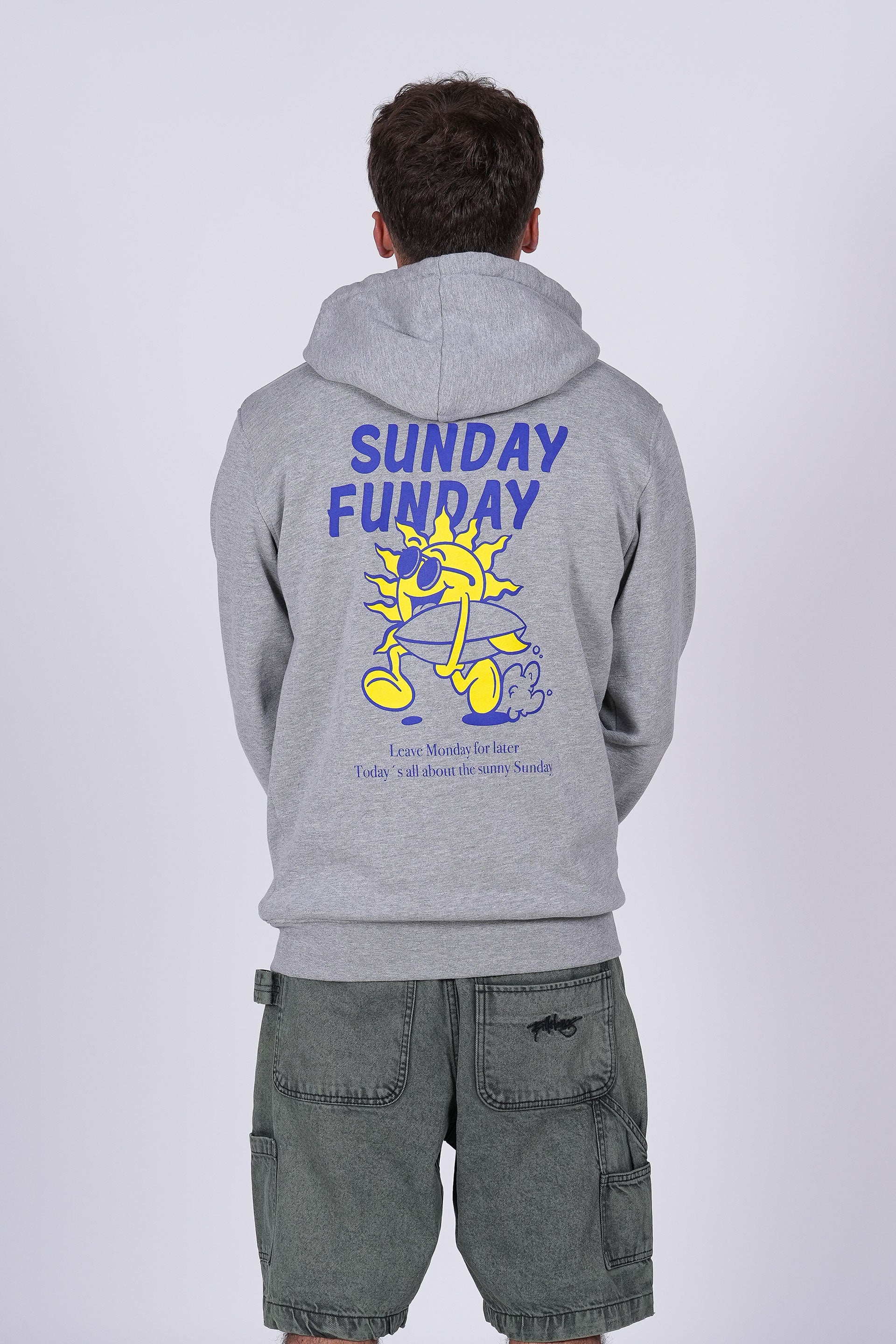 Sudadera Sunday Funday - heather gray