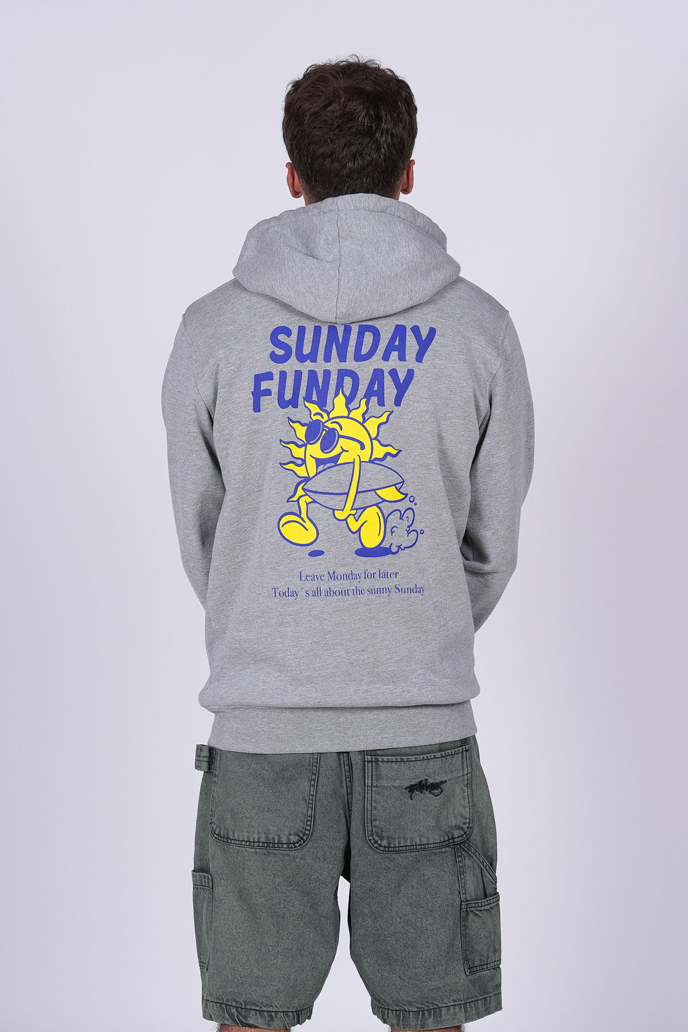 Sudadera Sunday Funday - heather gray loading=