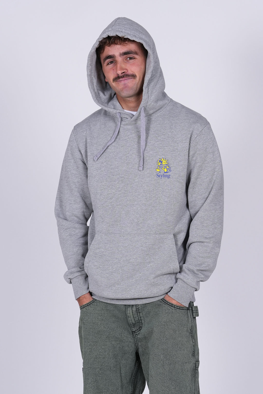 Sudadera Sunday Funday - heather gray