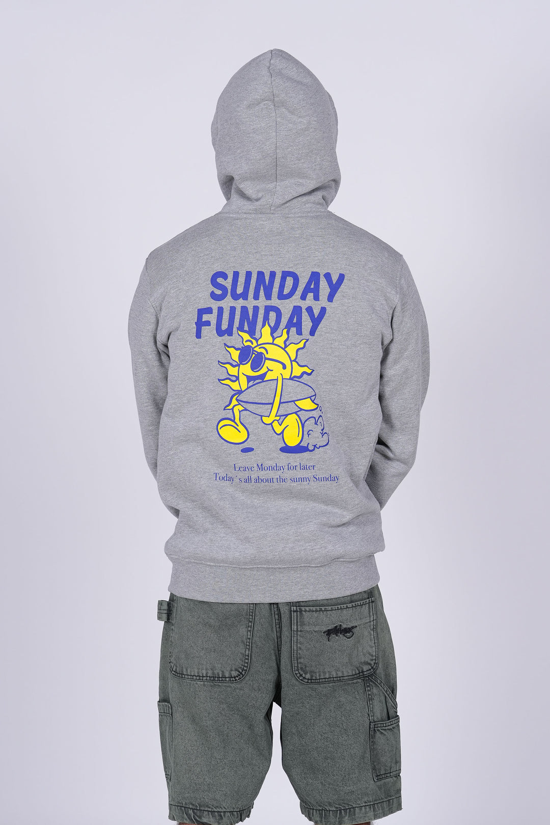 Sudadera Sunday Funday - heather gray
