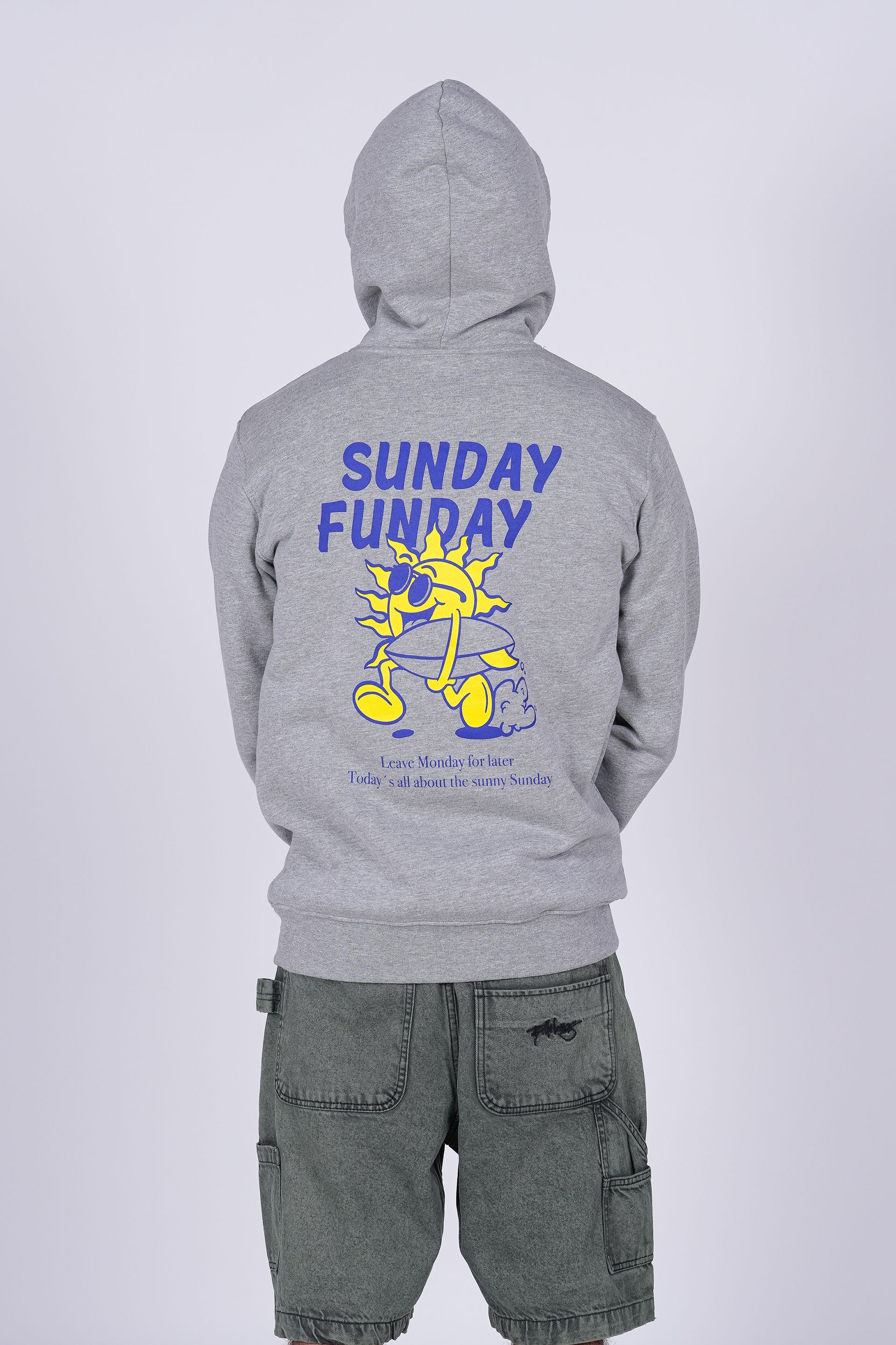 Sudadera Sunday Funday - heather gray