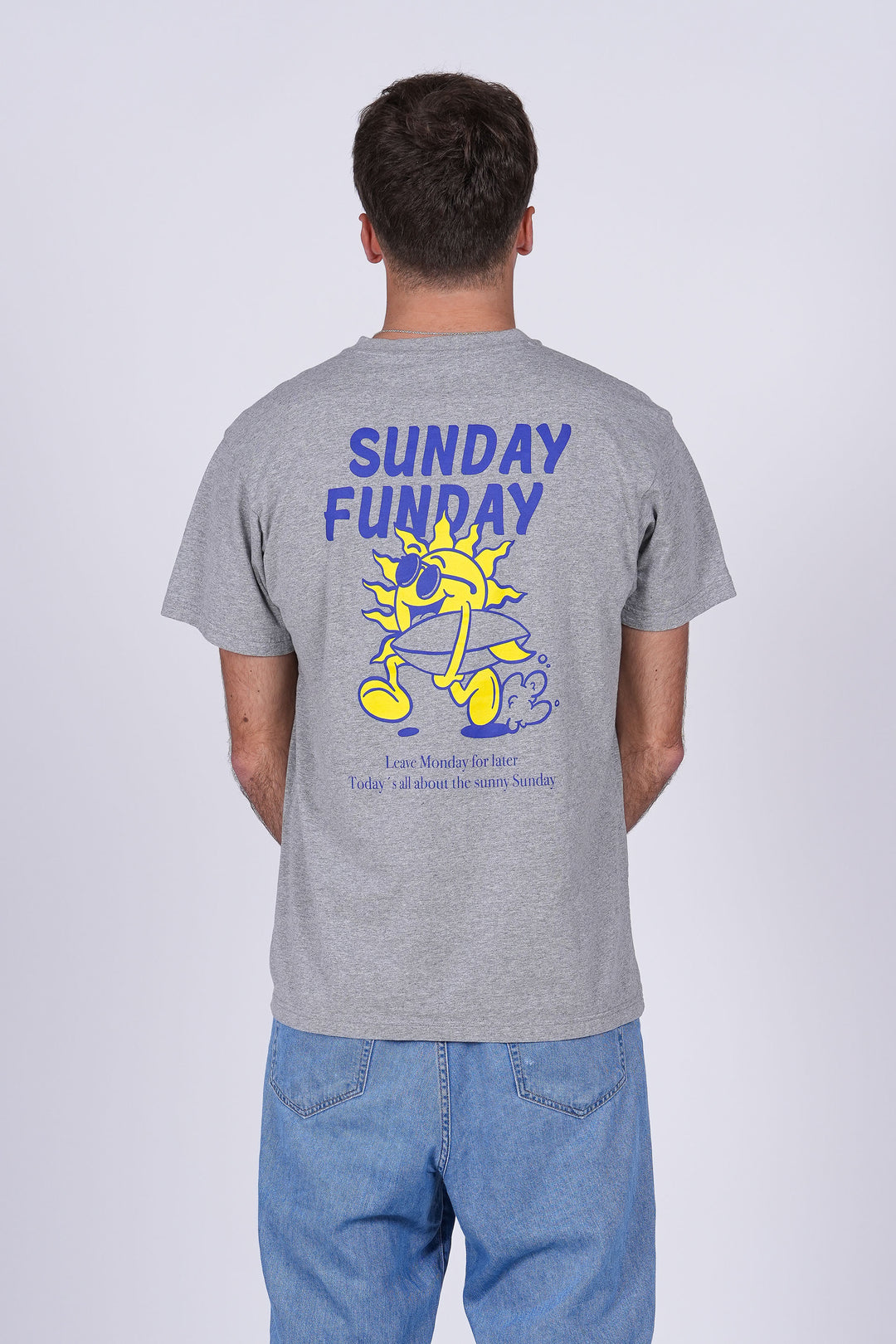 Camiseta Sunday Funday - heather gray