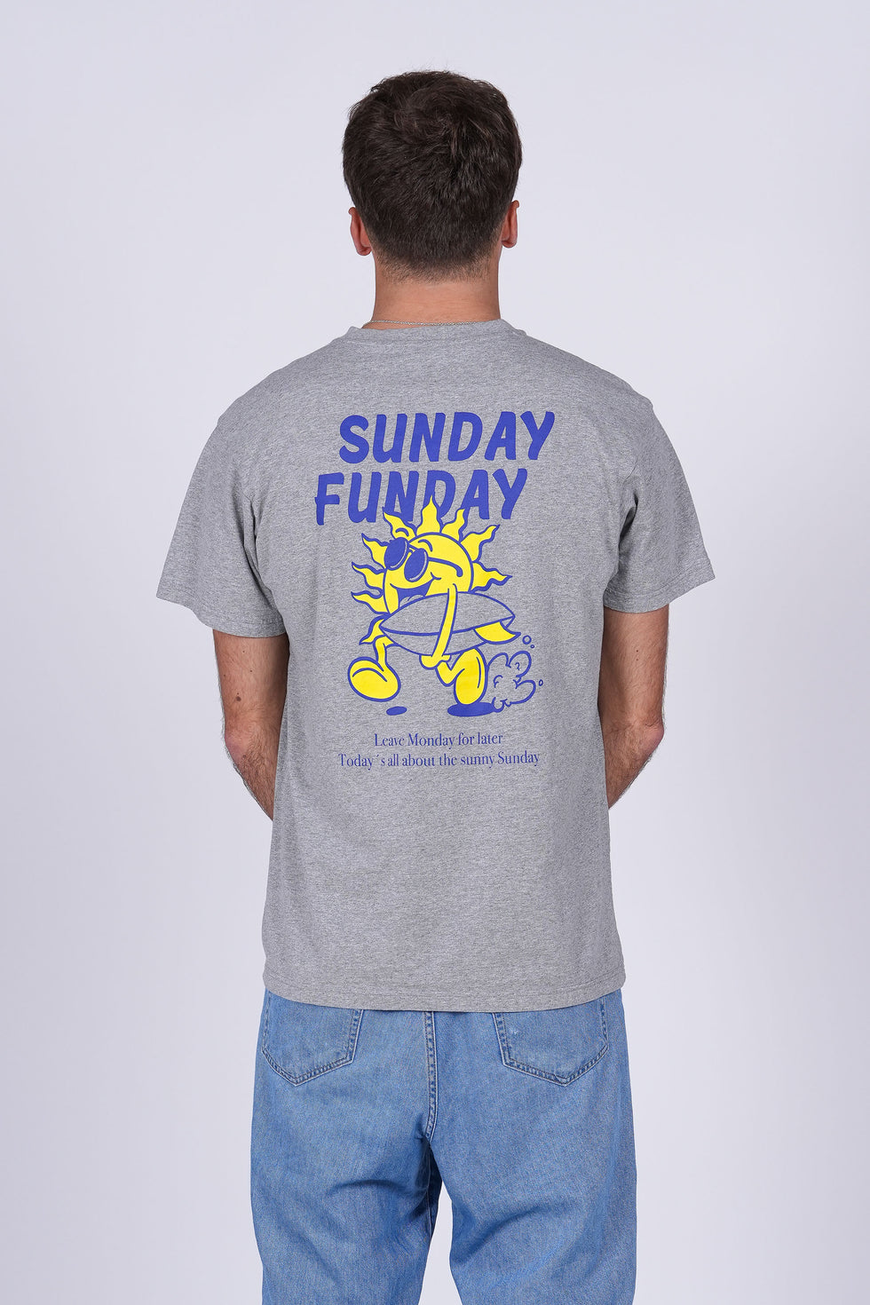 Camiseta Sunday Funday - heather gray loading=