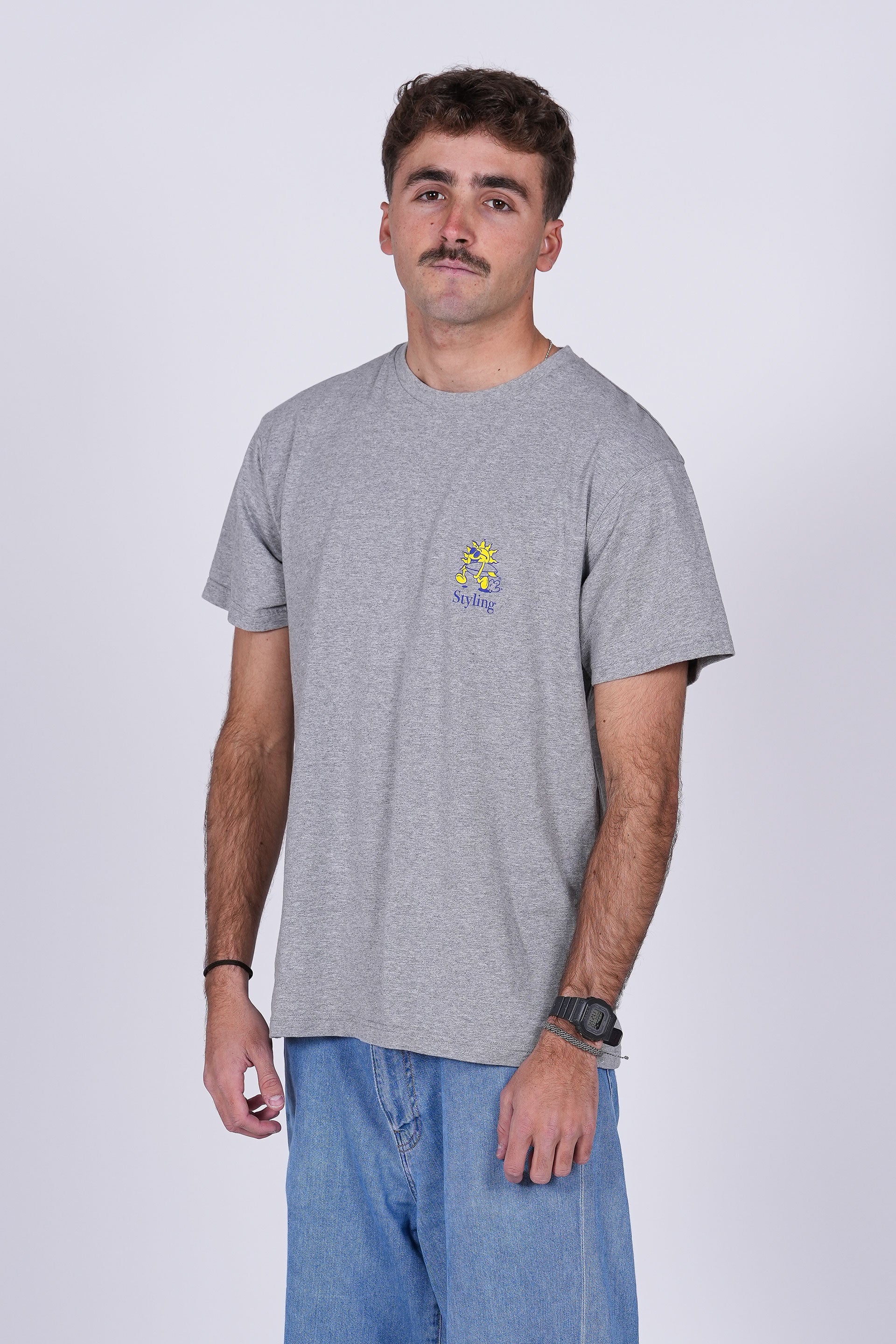 Camiseta Sunday Funday - heather gray