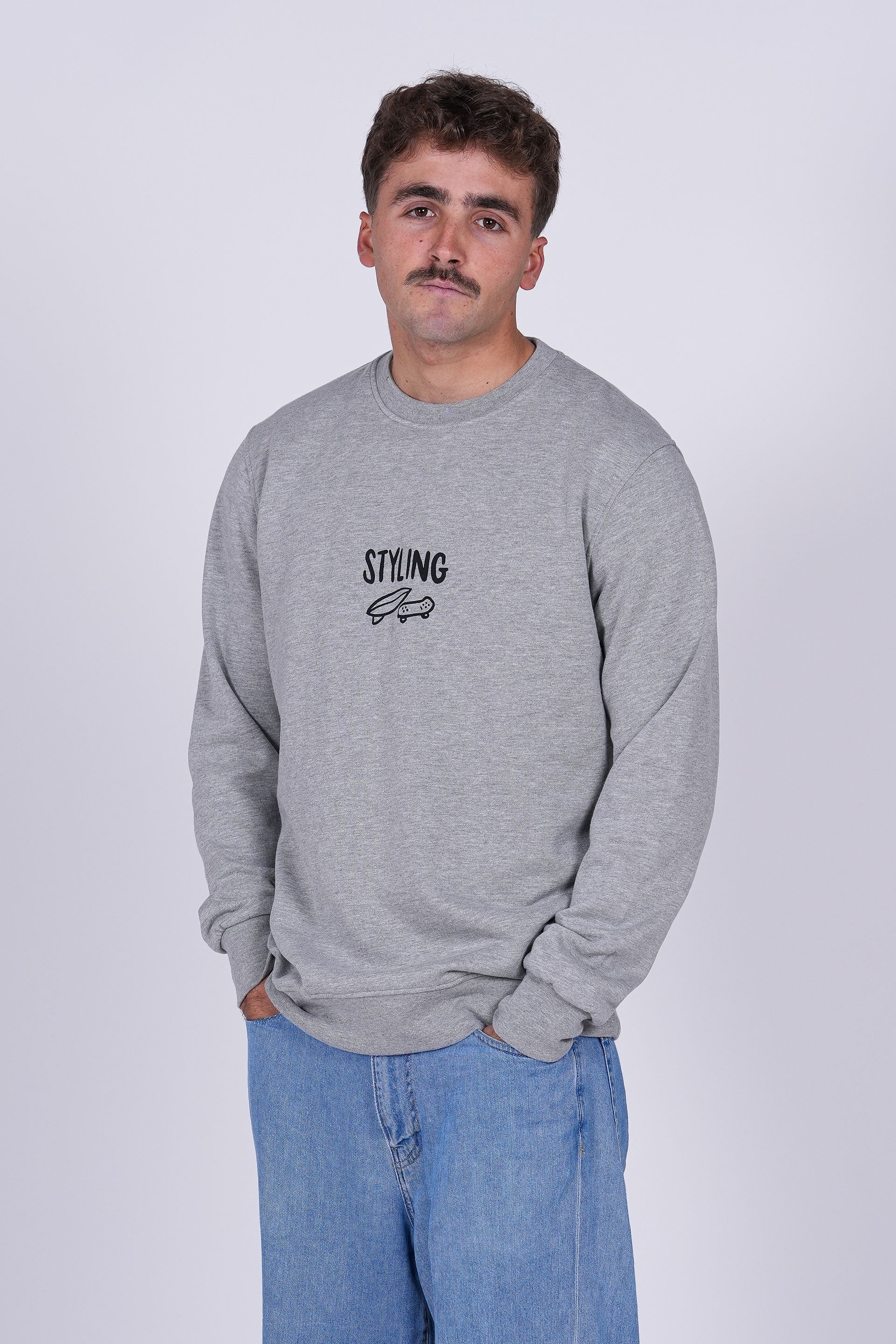 Sudadera Styling Area - heather gray