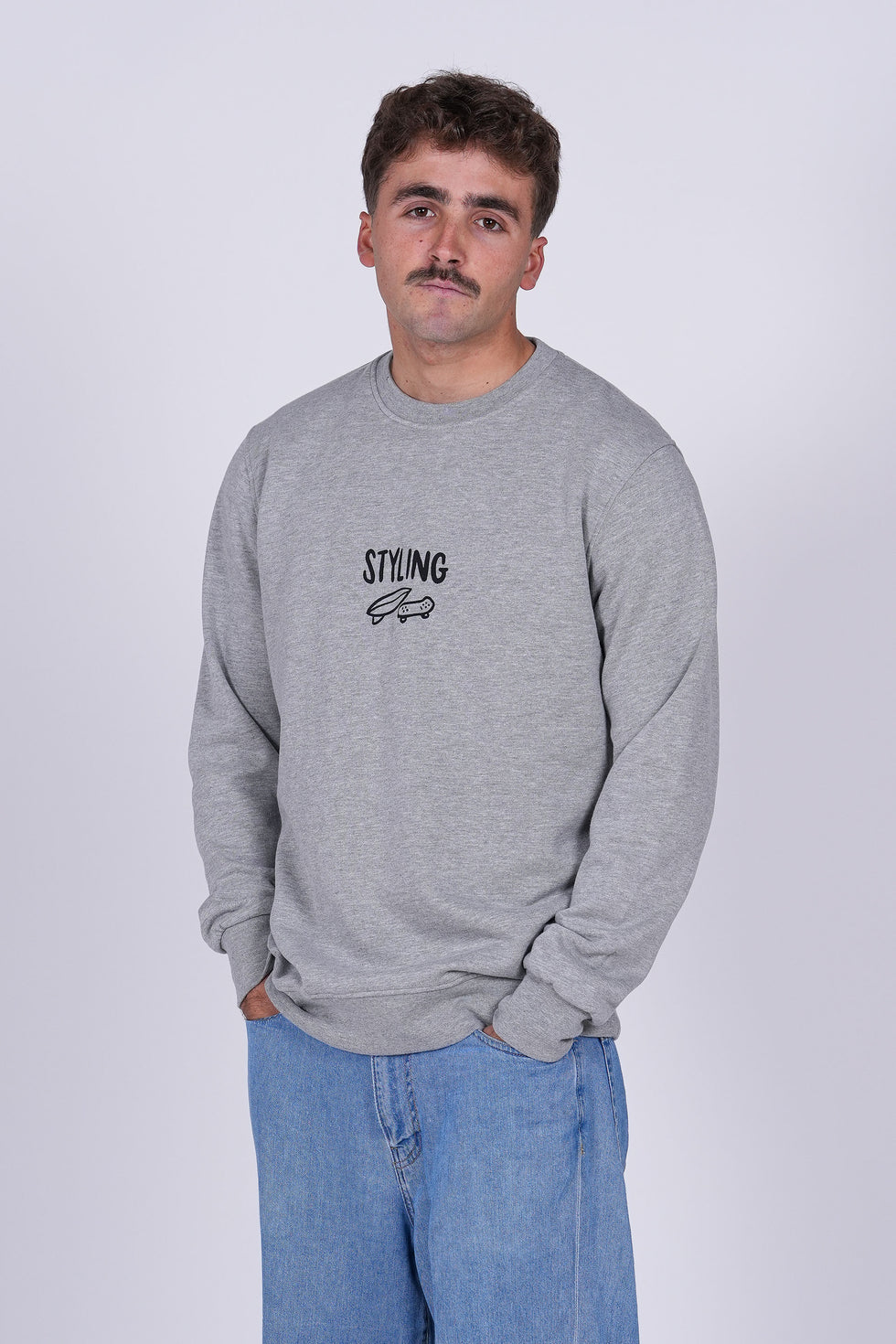 Sudadera Styling Area - heather gray