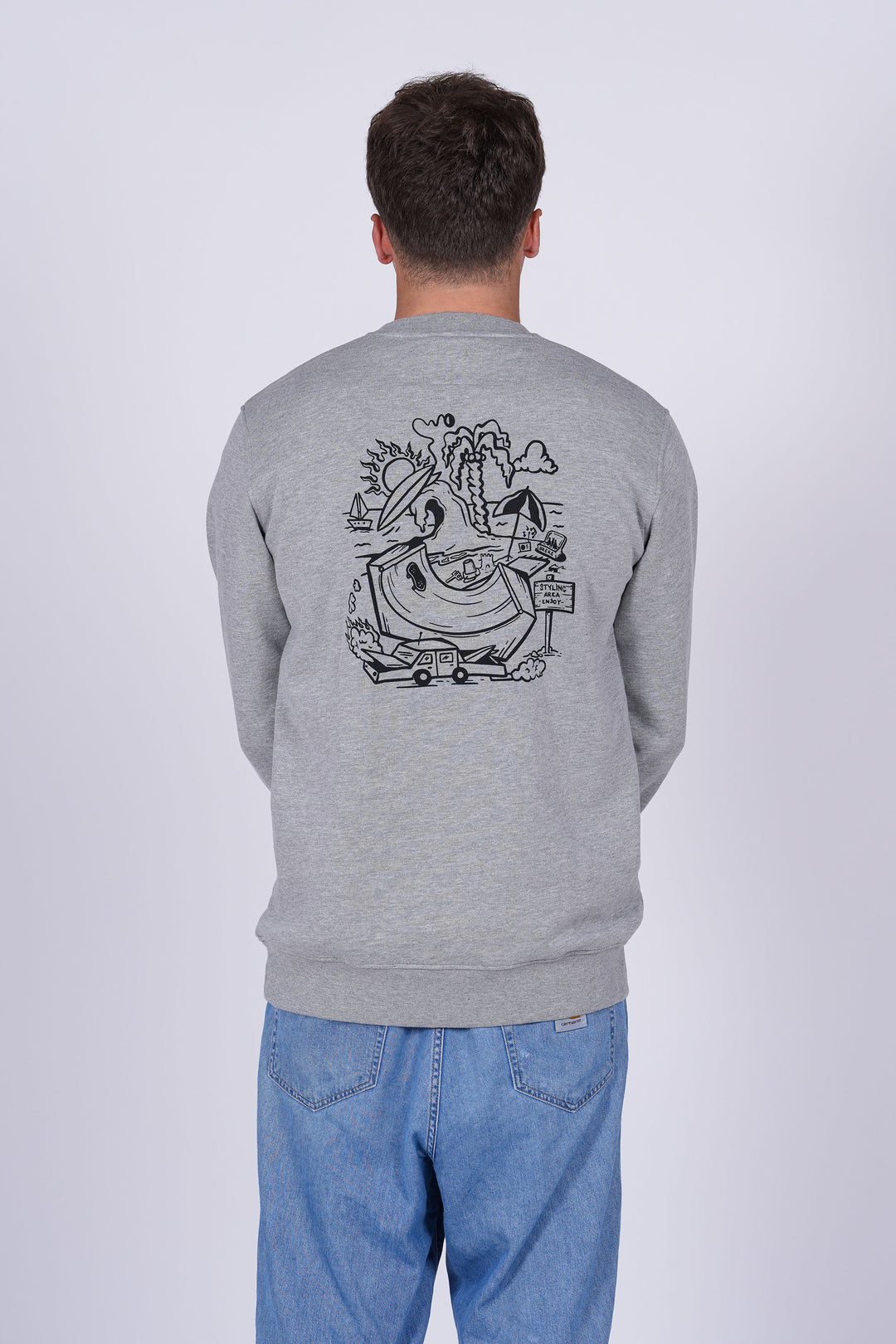 Sudadera Styling Area - heather gray