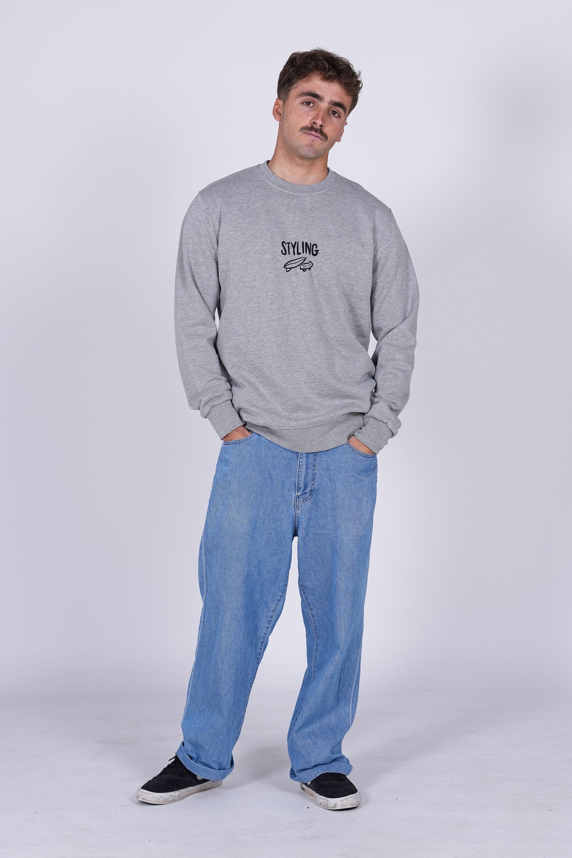 Sudadera Styling Area - heather gray