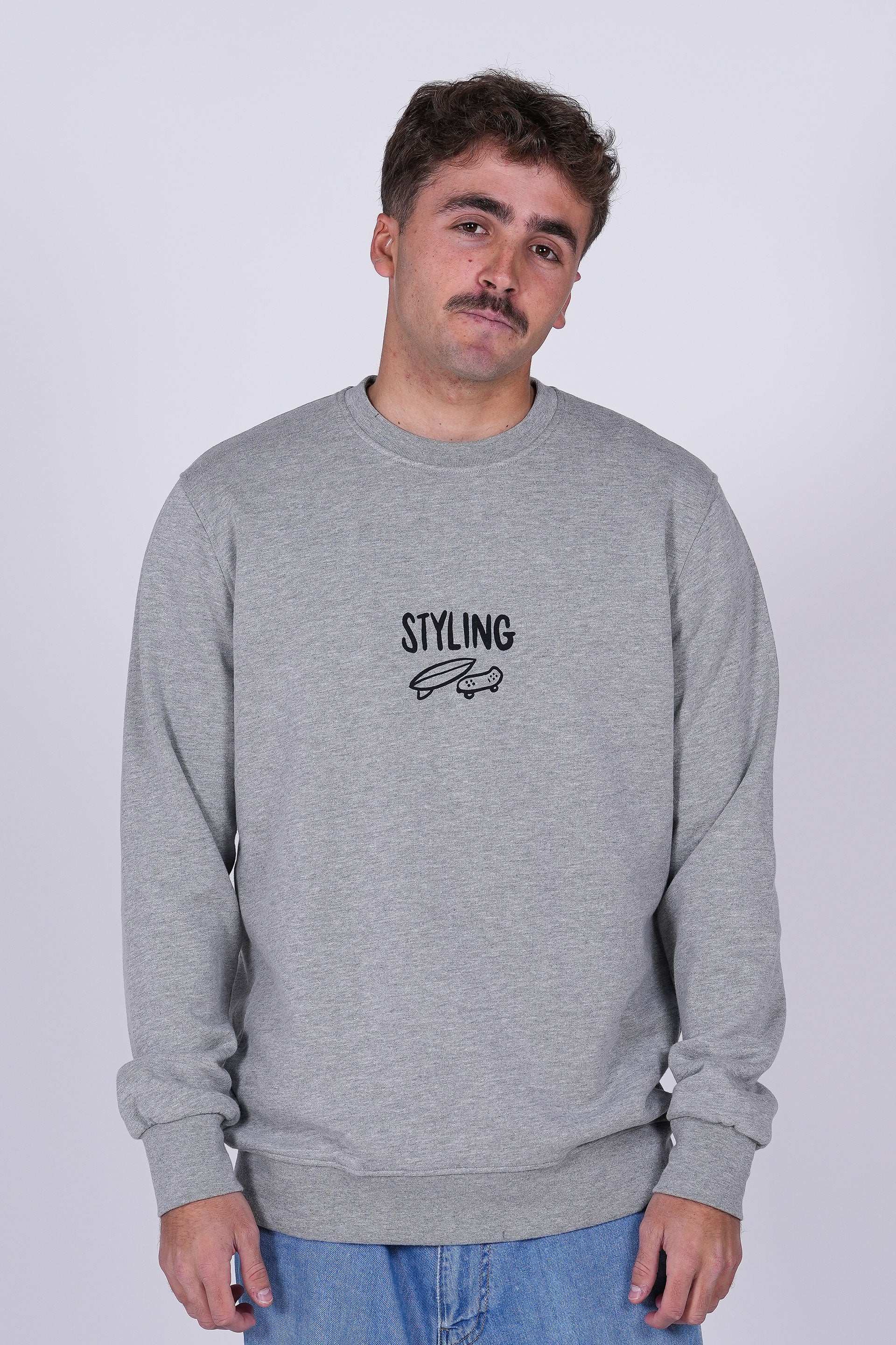 Sudadera Styling Area - heather gray