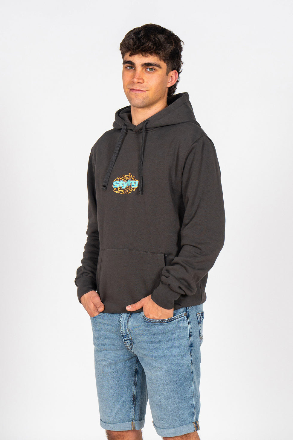 Sudadera Flames - antracita 25 loading=