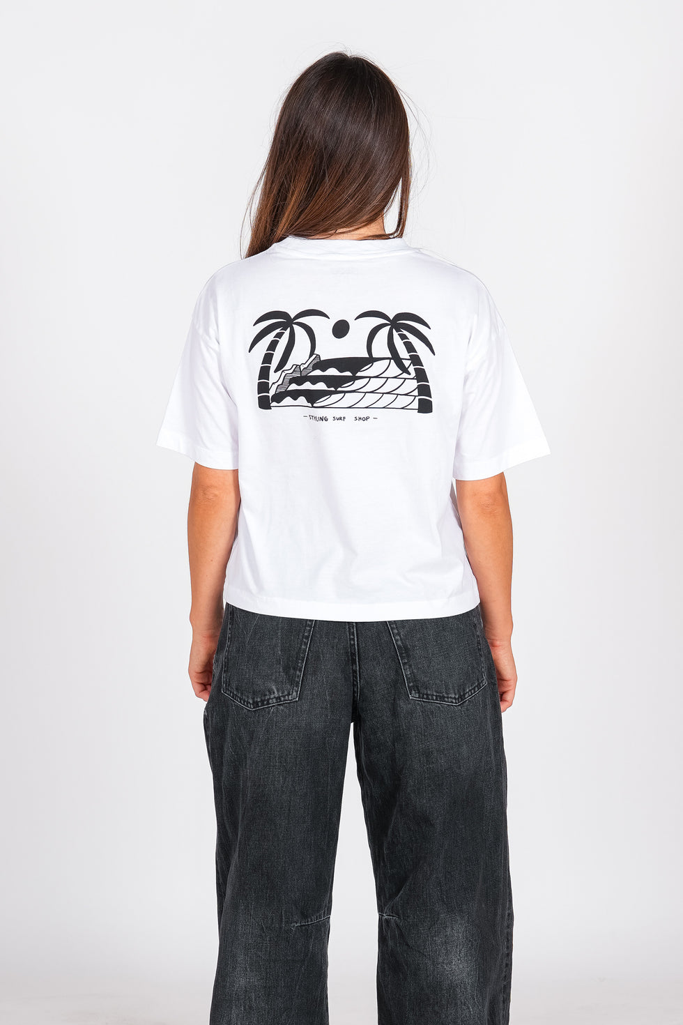 Camiseta Styling Palmeras - blanco loading=