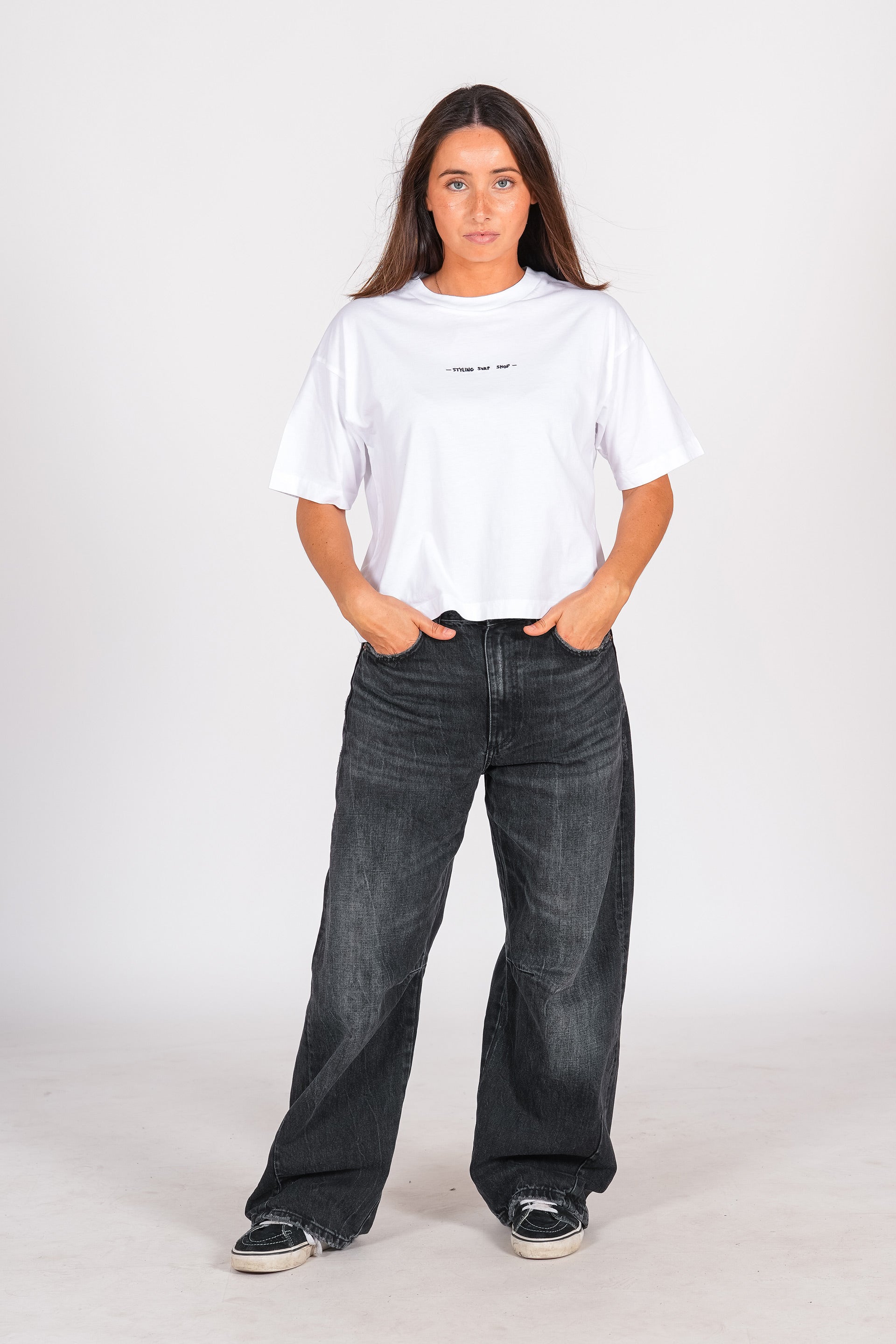 Camiseta Styling Palmeras - blanco