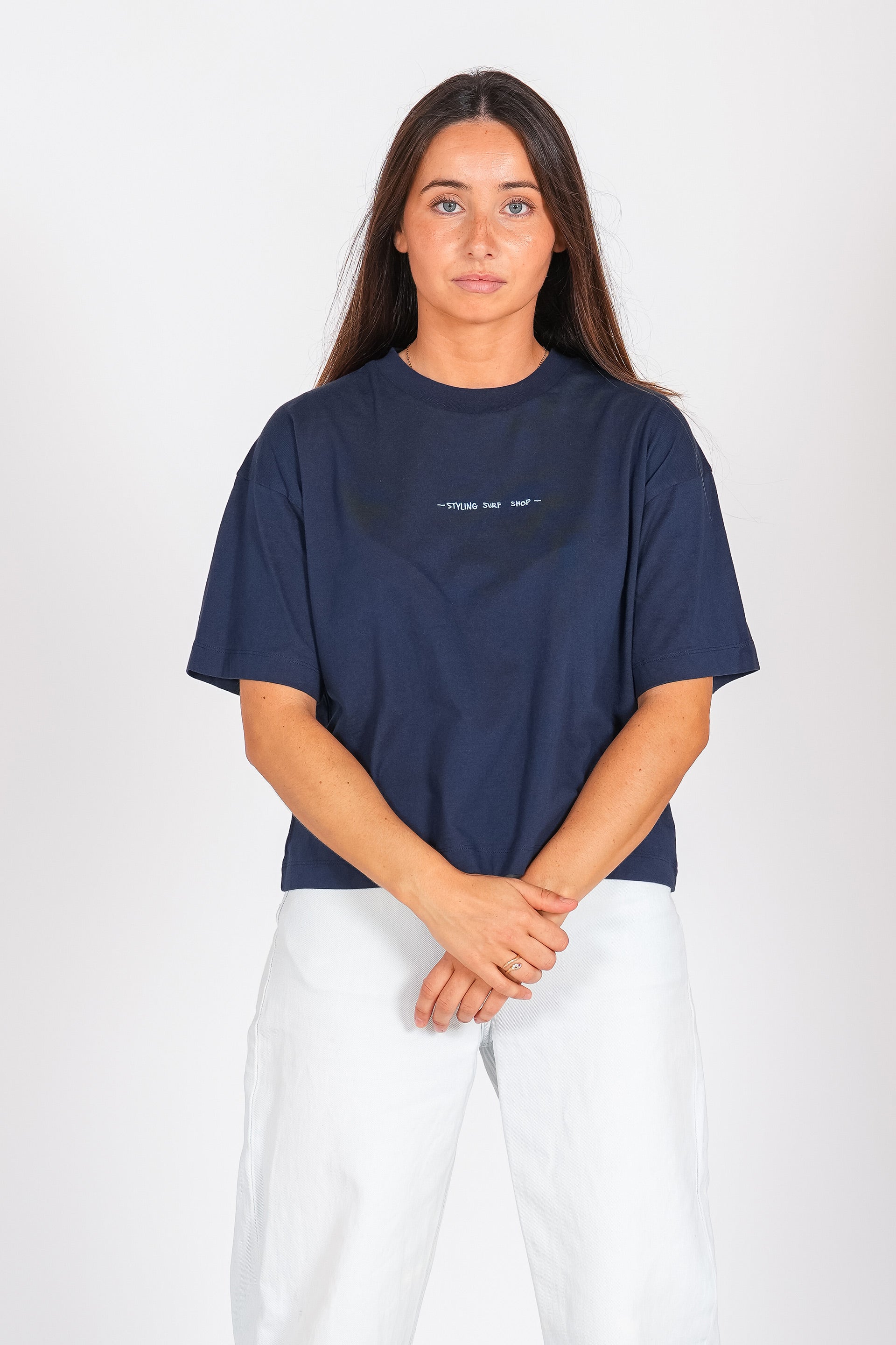 Camiseta Styling Palmeras - navy