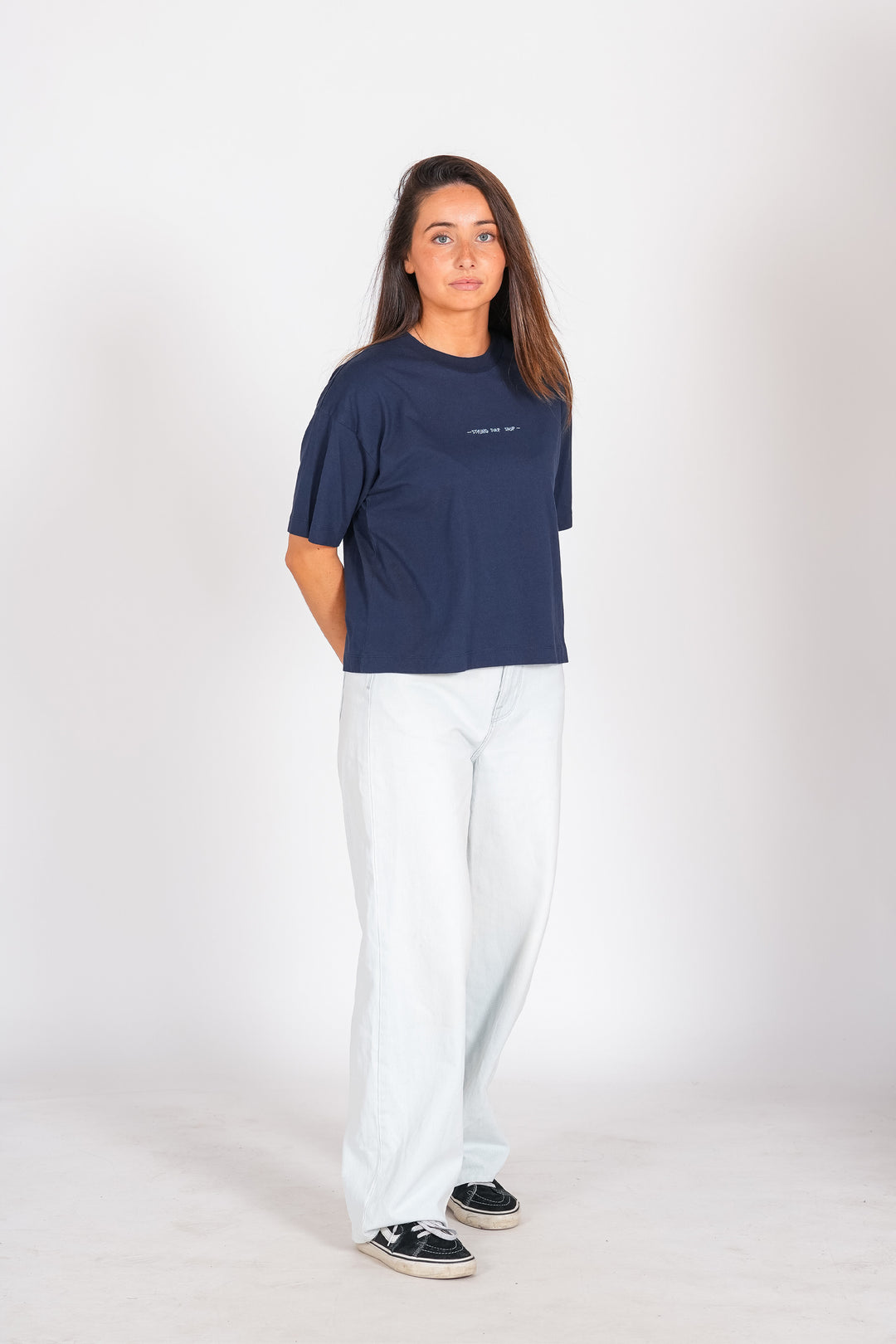 Camiseta Styling Palmeras - navy