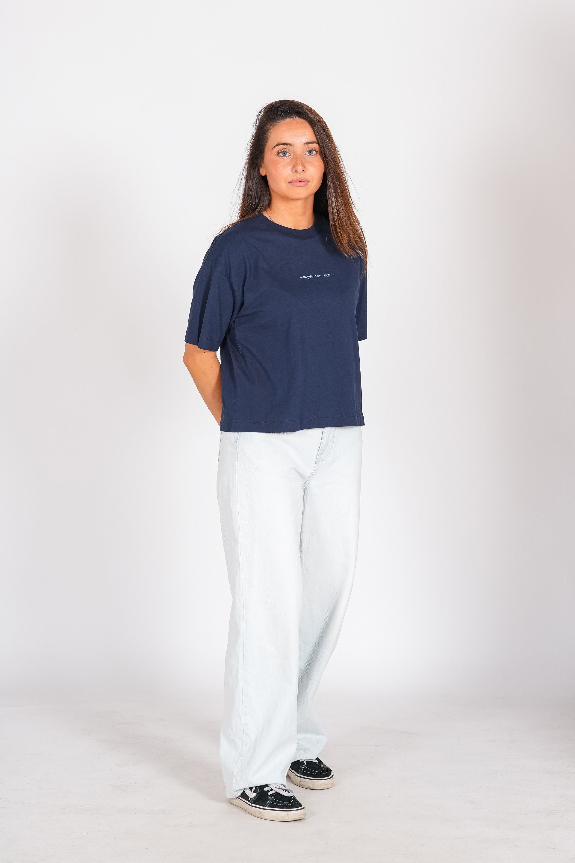 Camiseta Styling Palmeras - navy