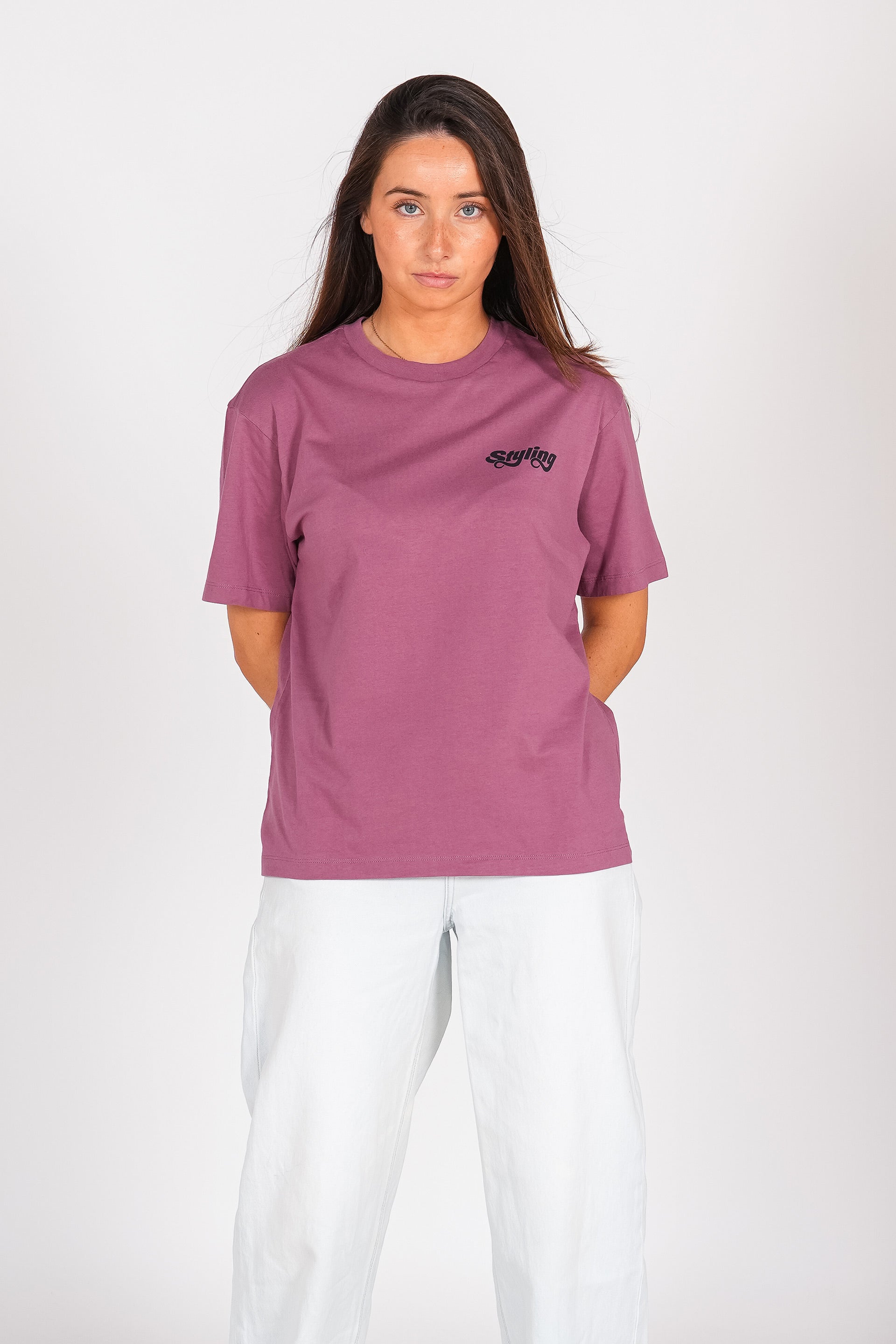 Camiseta Styling Circulo - cabernet