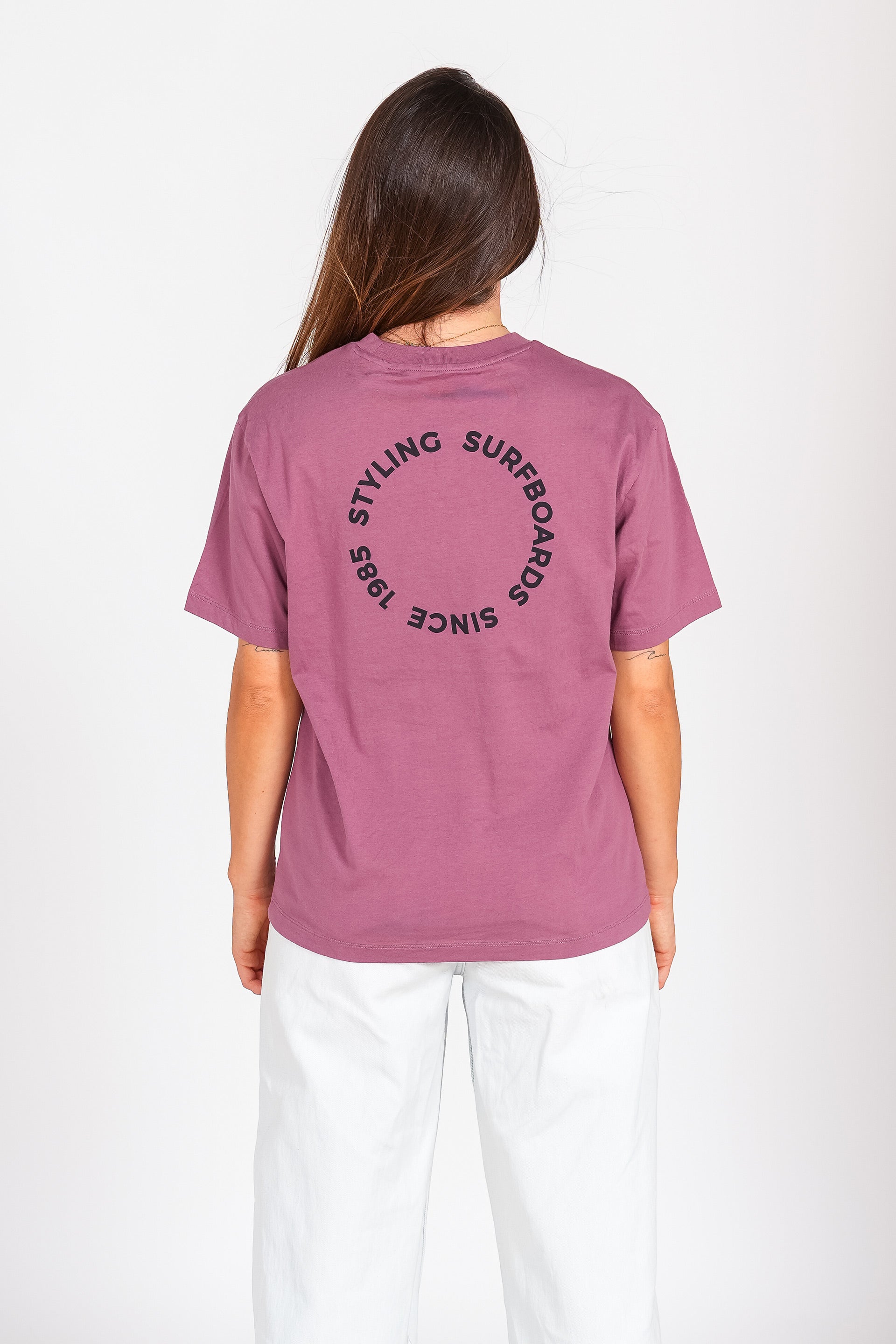 Camiseta Styling Circulo - cabernet