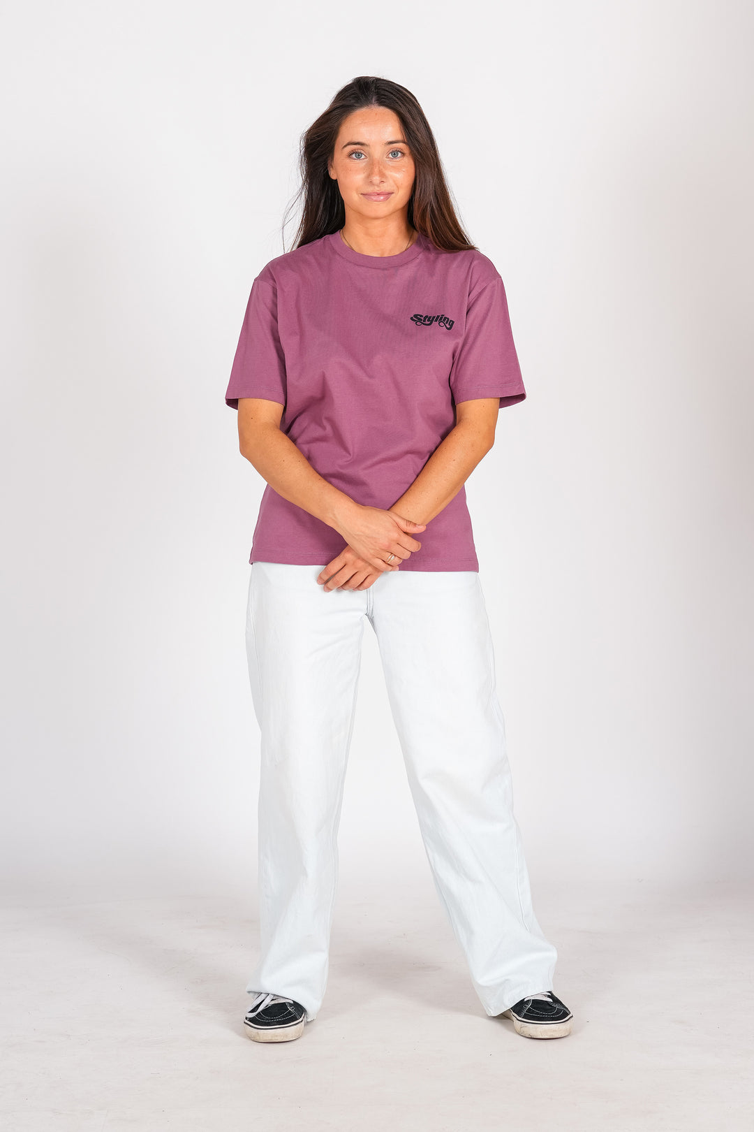 Camiseta Styling Circulo - cabernet