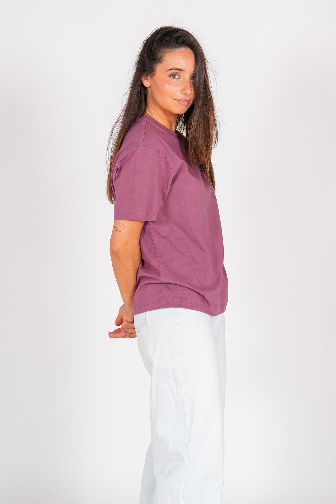 Camiseta Styling Circulo - cabernet