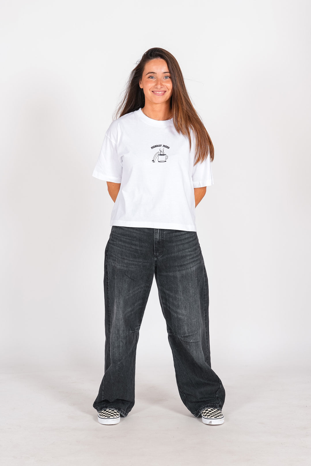 Camiseta Styling Monday Mood - blanco