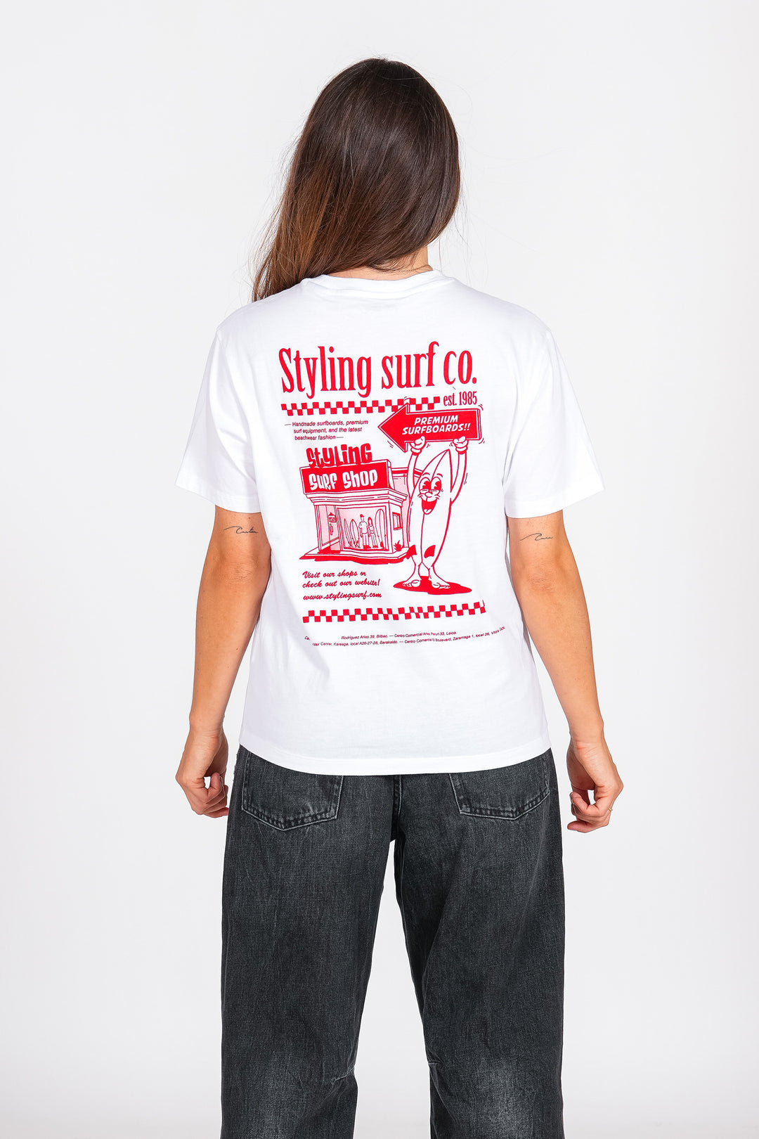Camiseta Styling Surf Shop - blanco