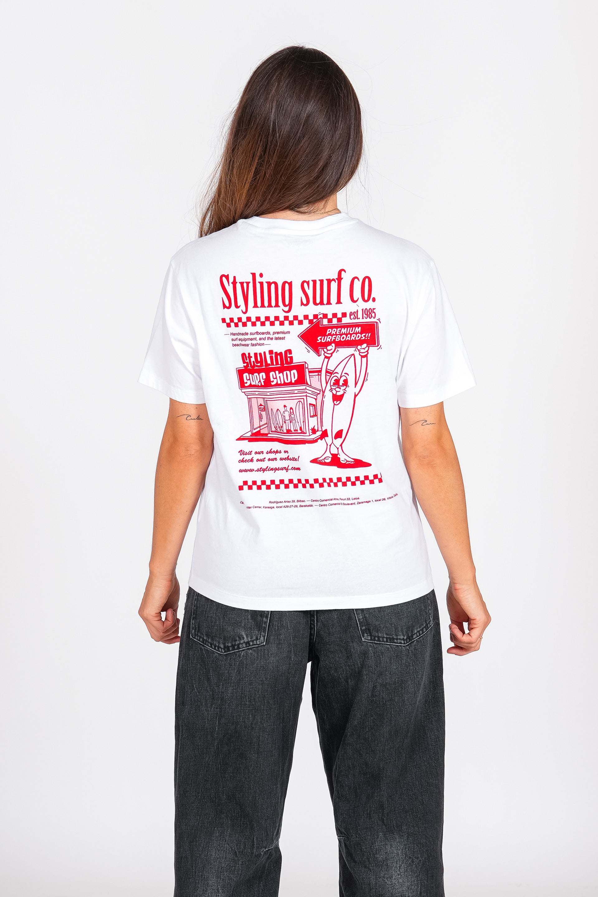 Camiseta Styling Surf Shop - blanco